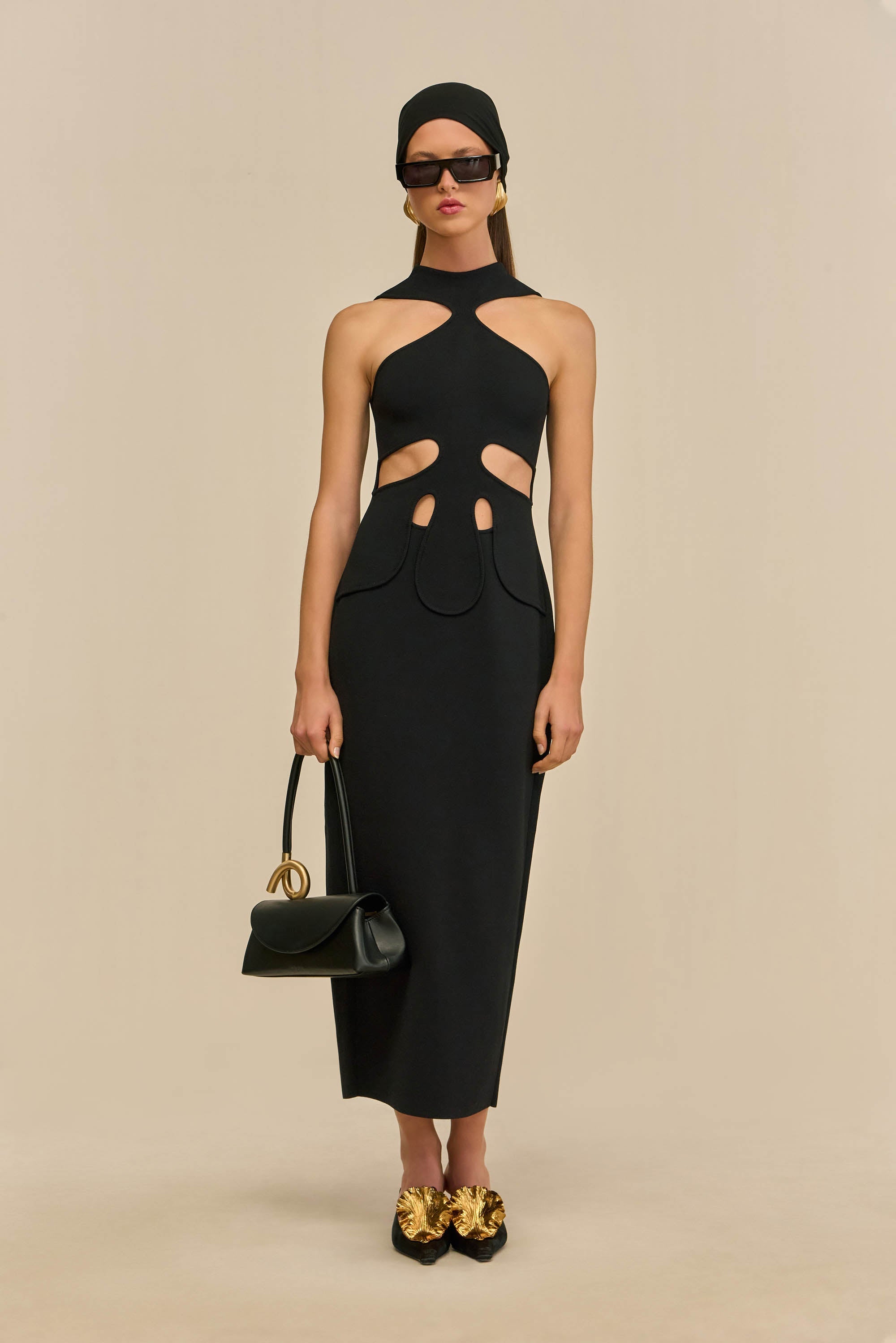 BAYLEE KNIT DRESS - BLACK