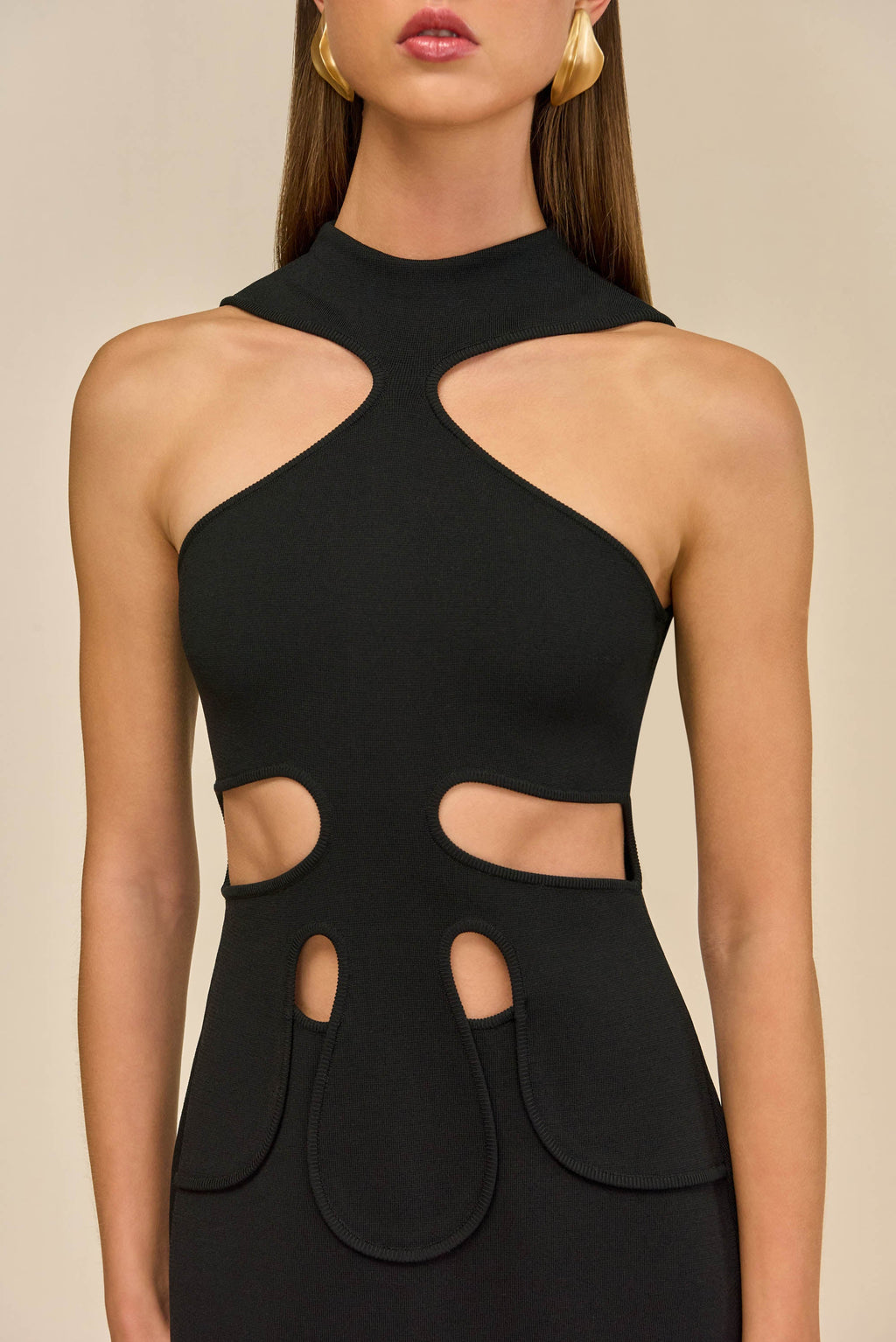 BAYLEE KNIT DRESS - BLACK