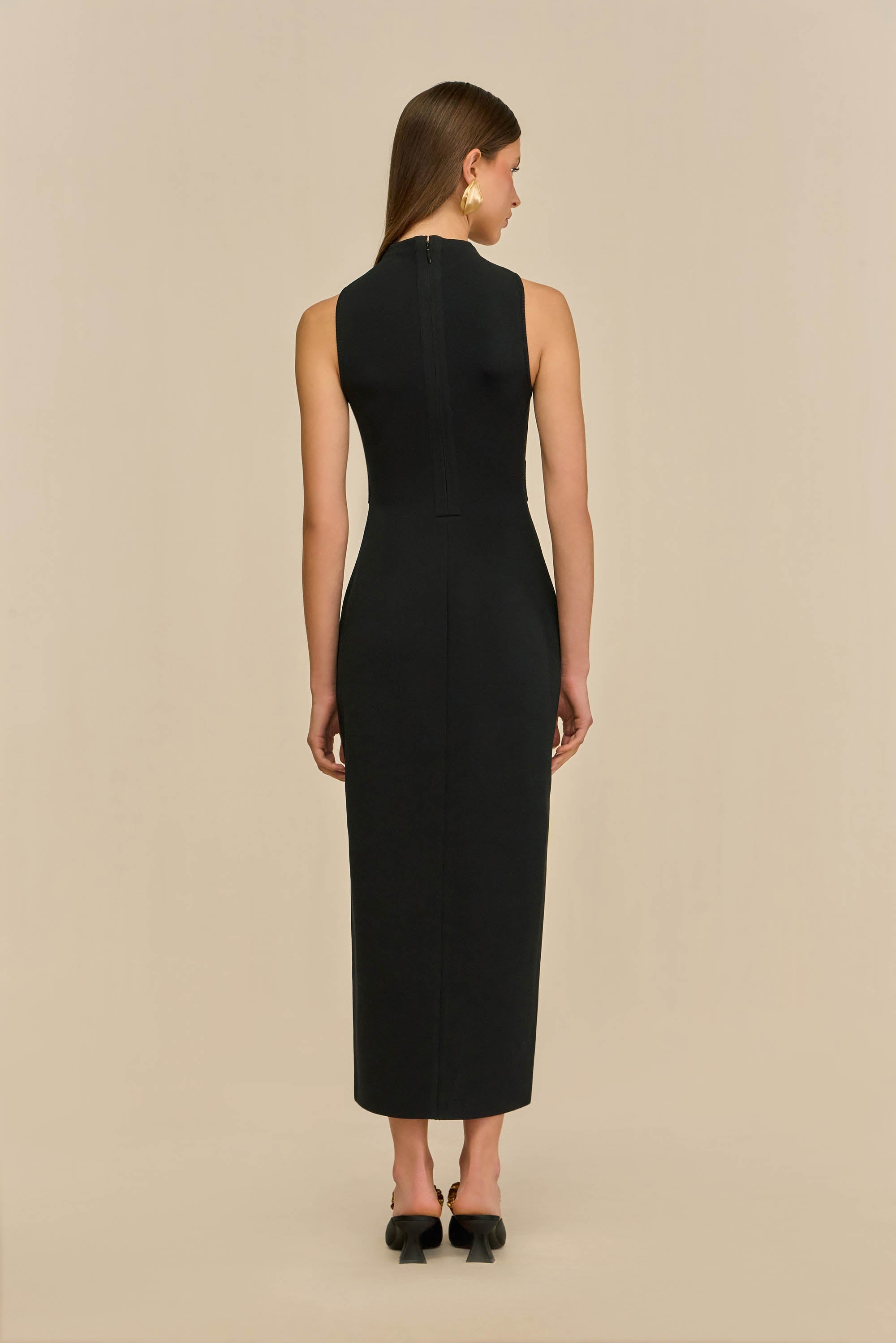 BAYLEE KNIT DRESS - BLACK