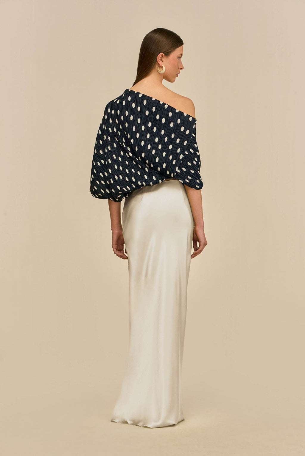 CAMI TOP - SMALL DOT DEEP LAKE