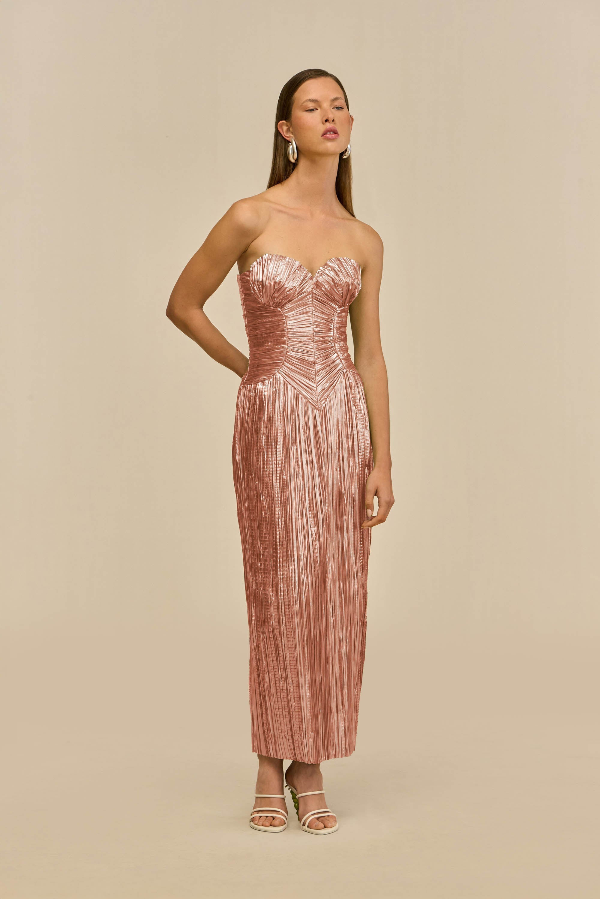 ASHIKA GOWN - PETAL METALLIC