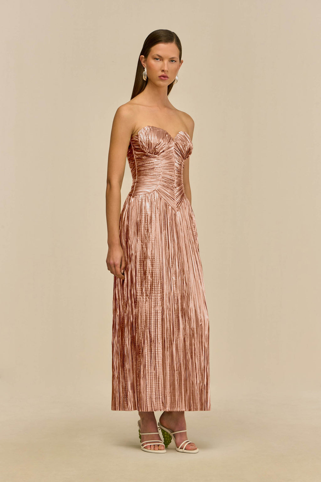 ASHIKA GOWN - PETAL METALLIC