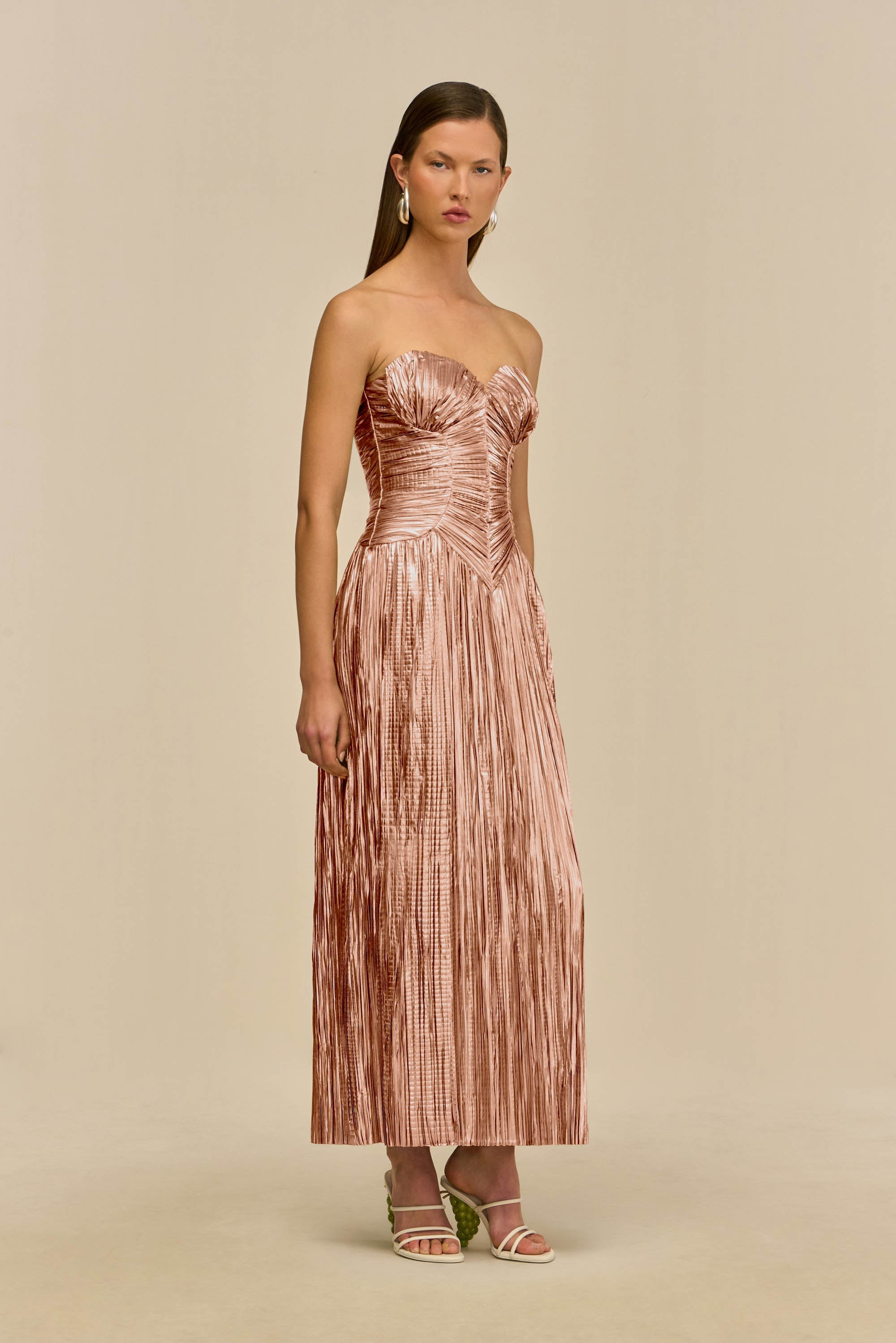 ASHIKA GOWN - PETAL METALLIC