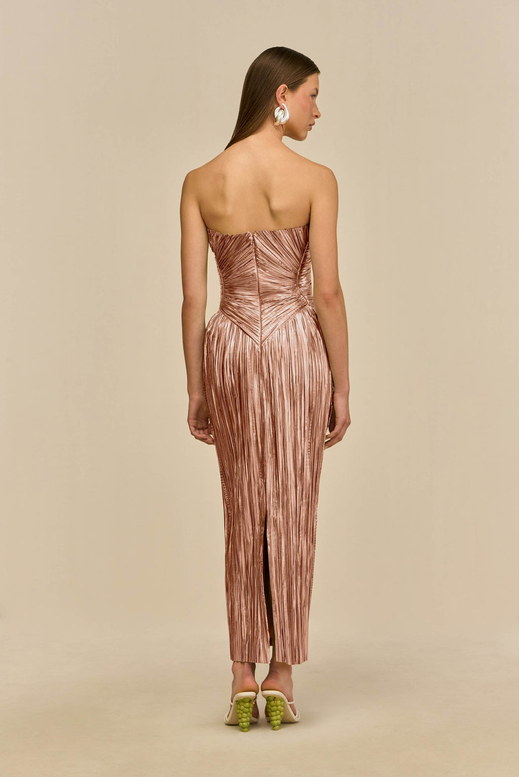 ASHIKA GOWN - PETAL METALLIC