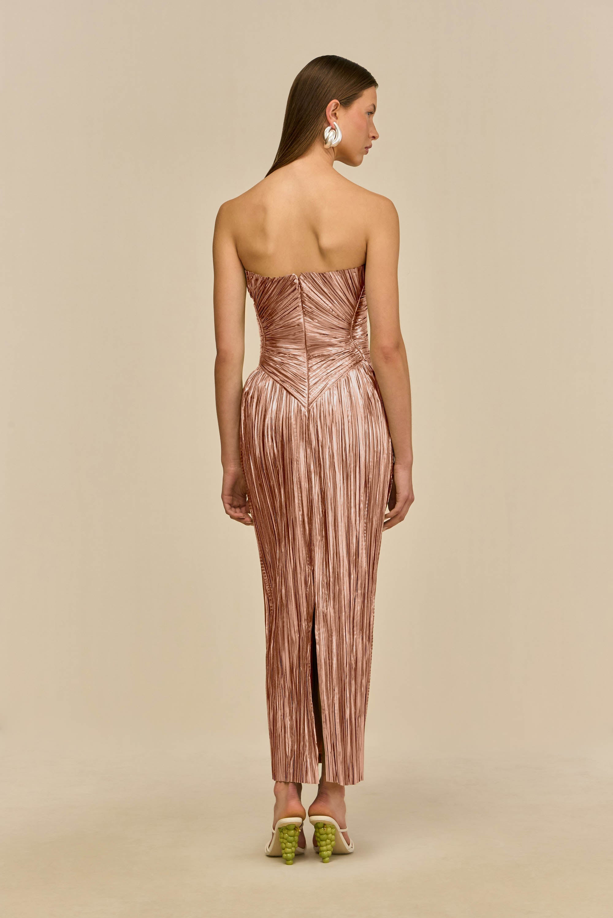 ASHIKA GOWN - PETAL METALLIC