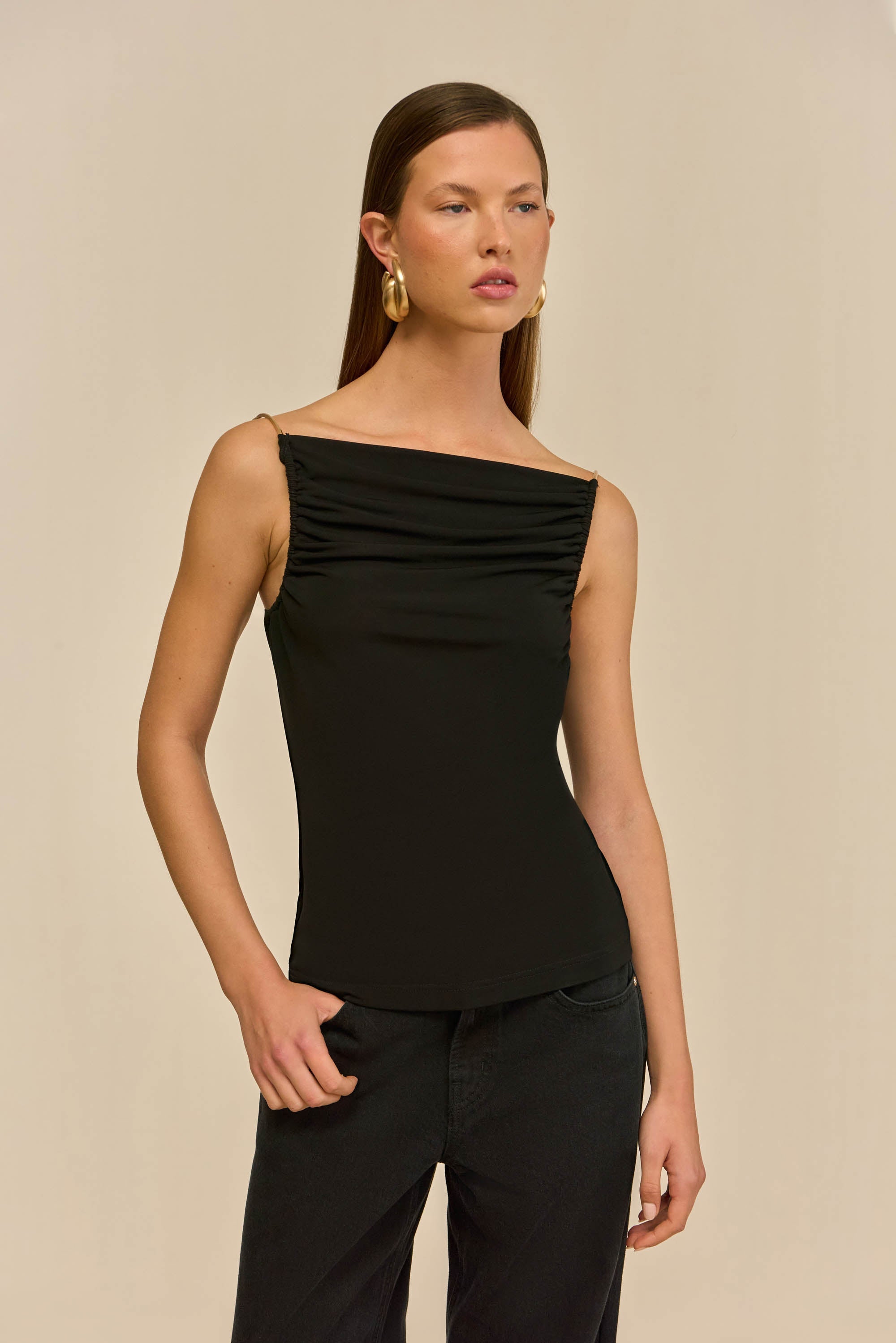 ISIAH TOP - BLACK