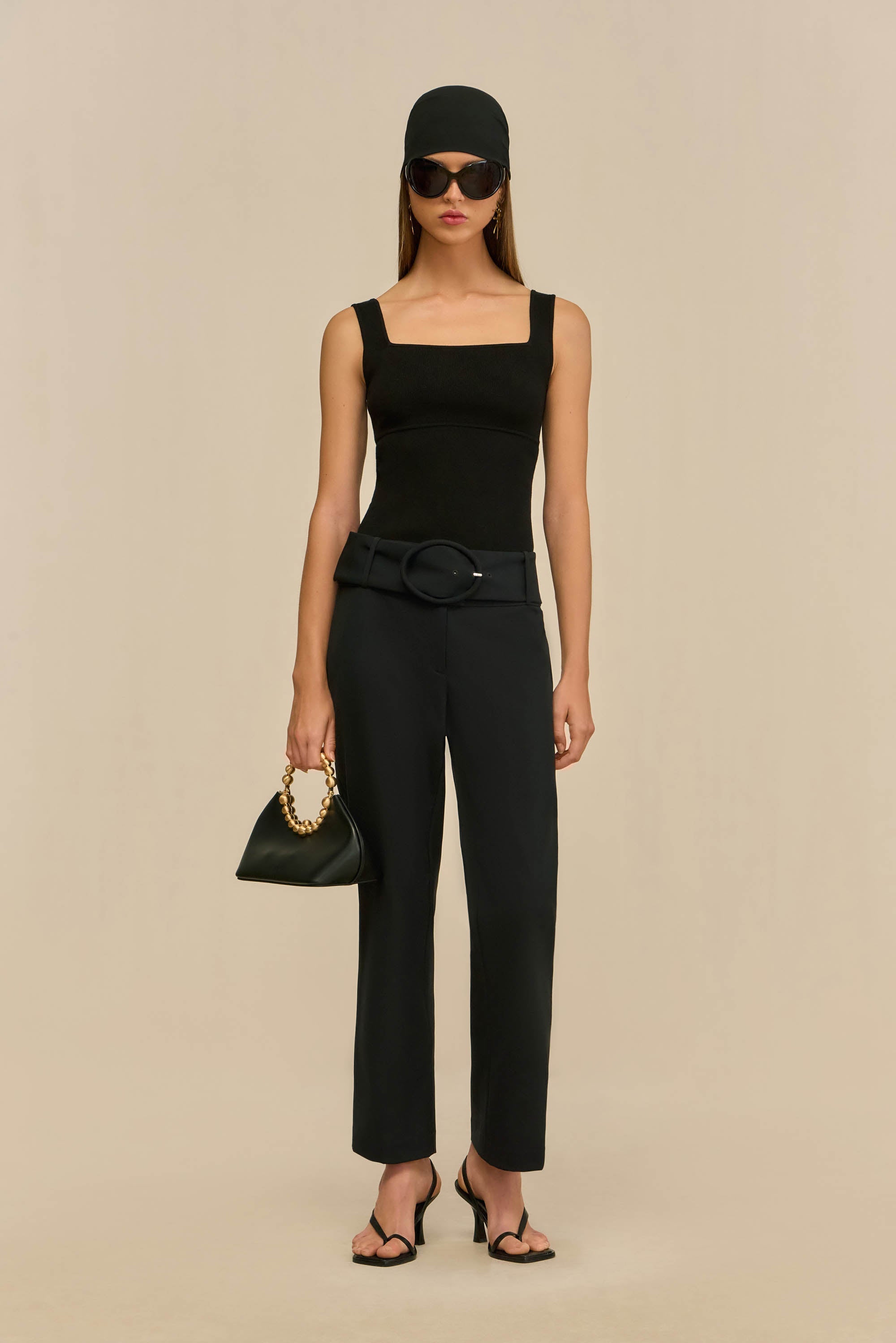 LEVI KNIT TOP - BLACK