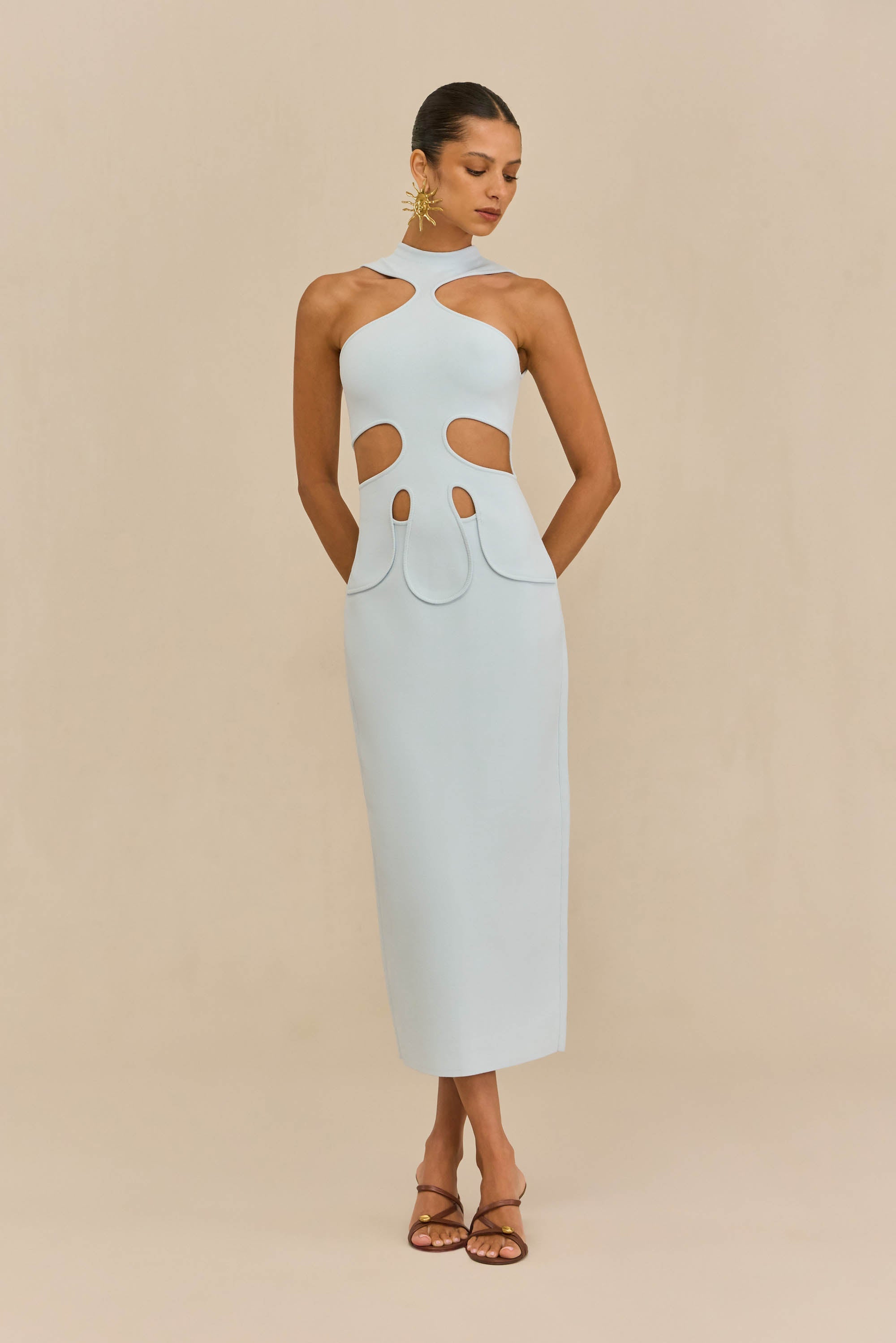 BAYLEE KNIT DRESS - BREEZE