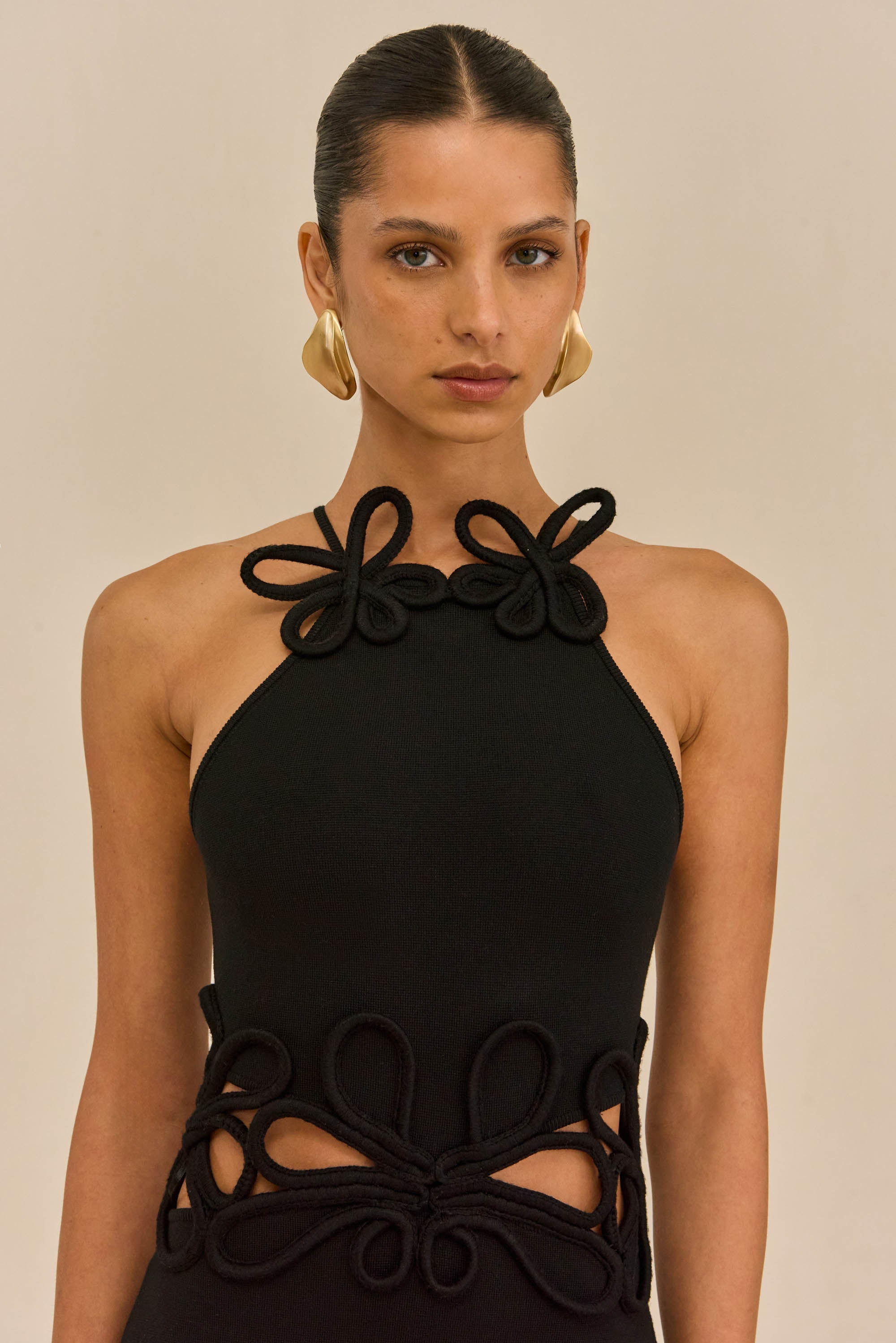 JENA KNIT DRESS - BLACK