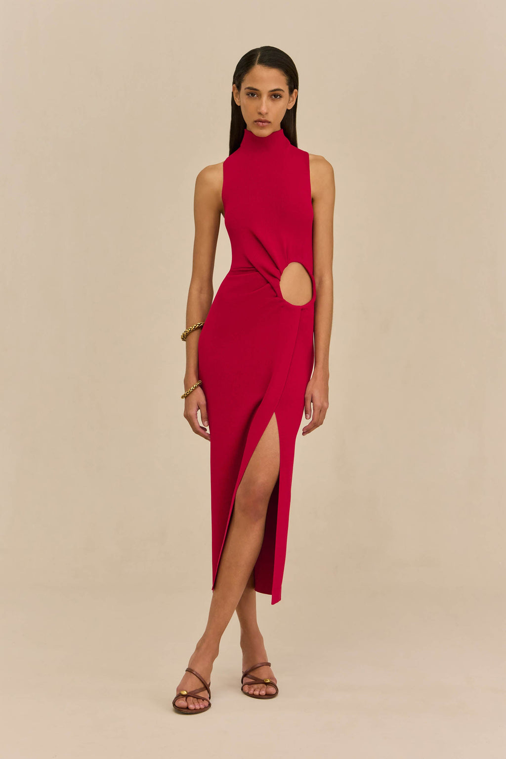 AMANA DRESS - MERLOT
