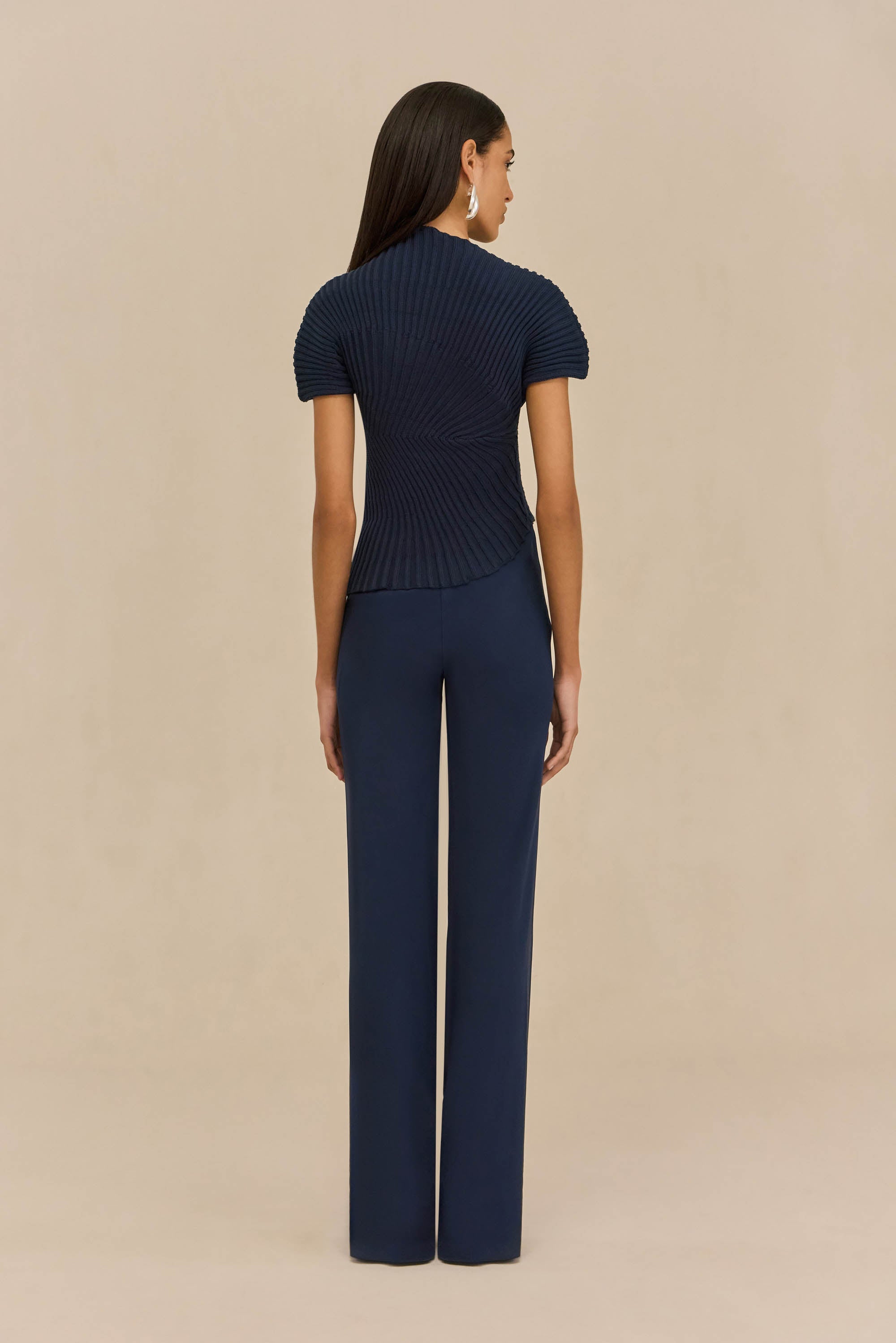 ANNEMIE KNIT TOP - DEEP LAKE