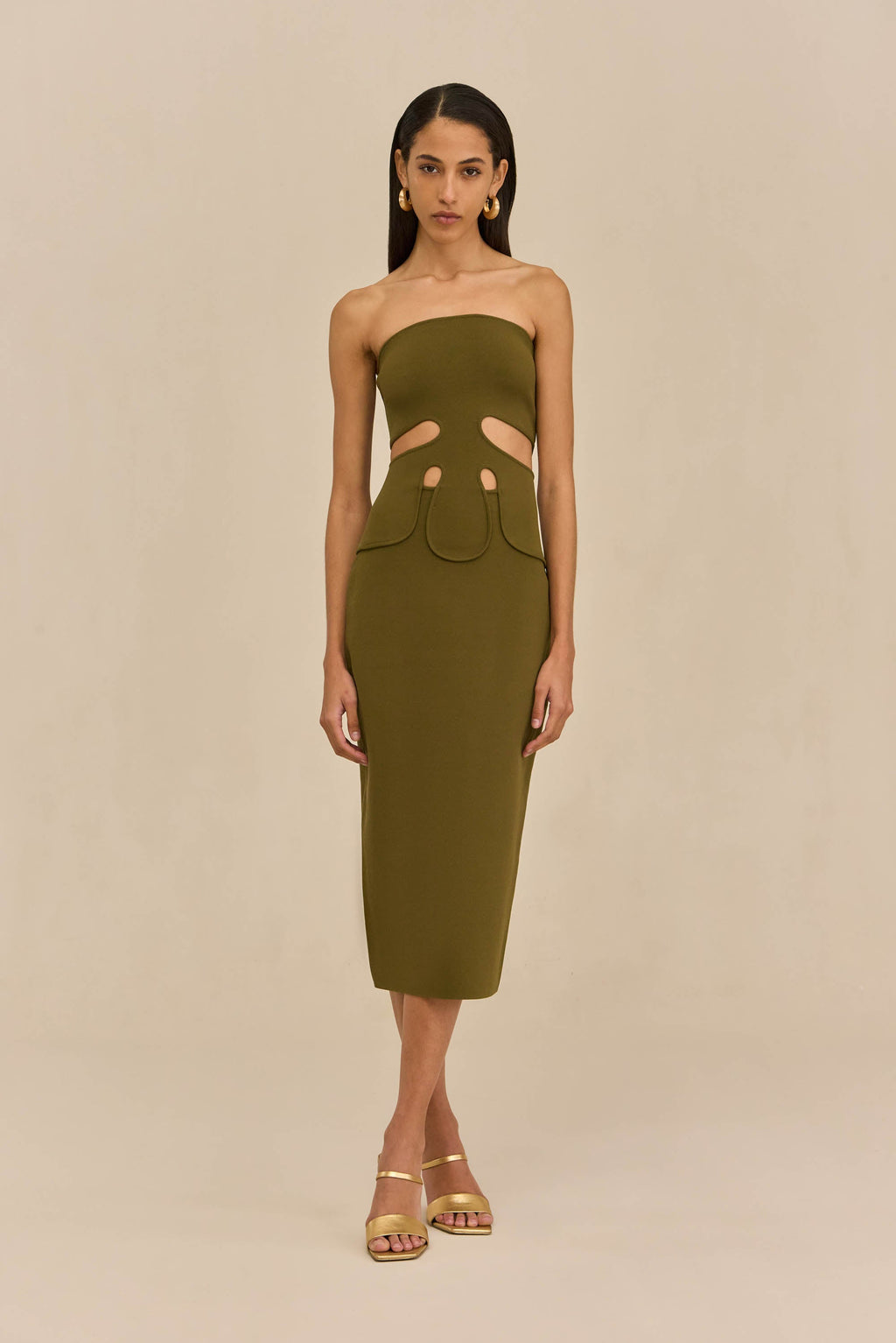 BRUNELO KNIT DRESS - ROSEMARY