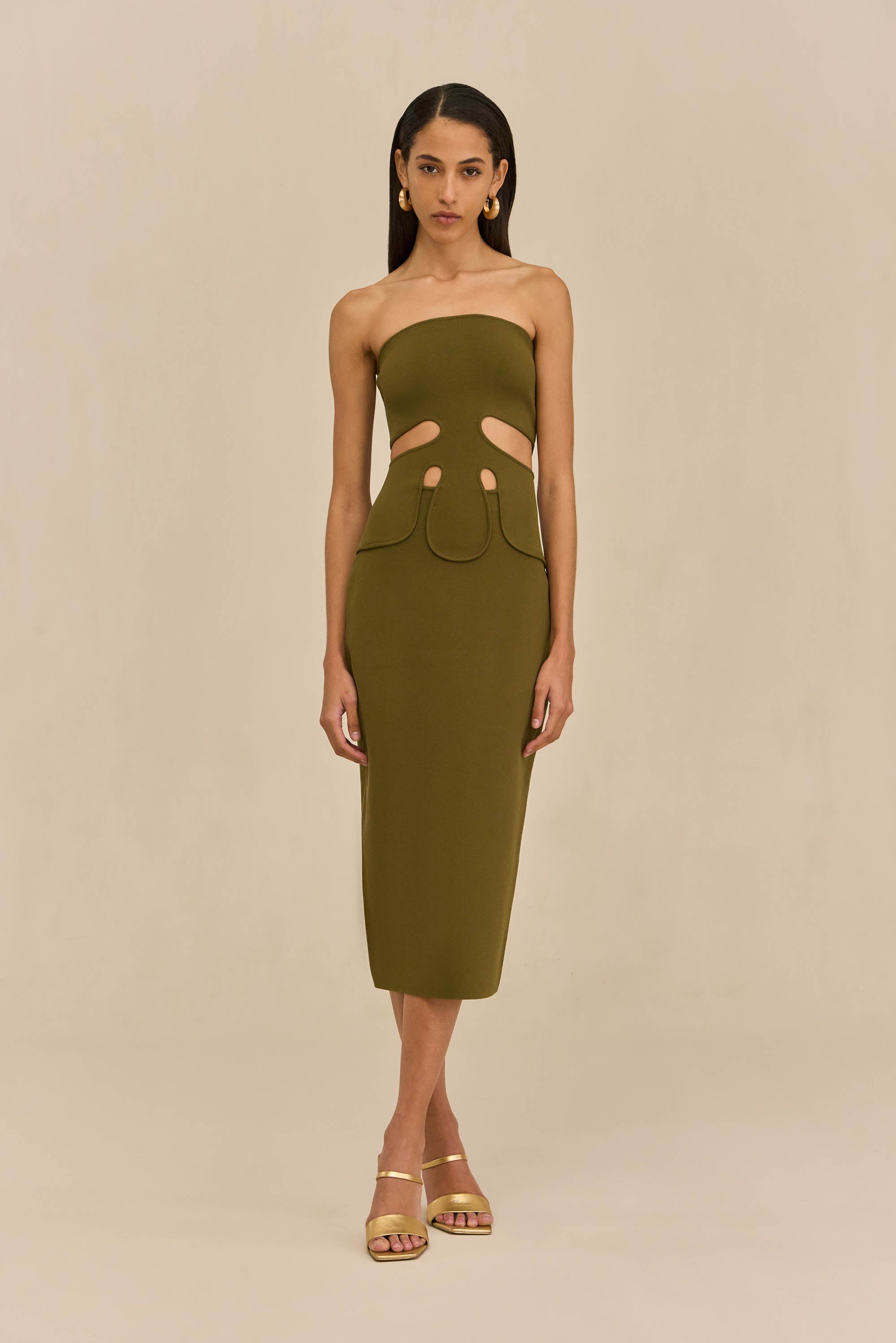 BRUNELO KNIT DRESS - ROSEMARY