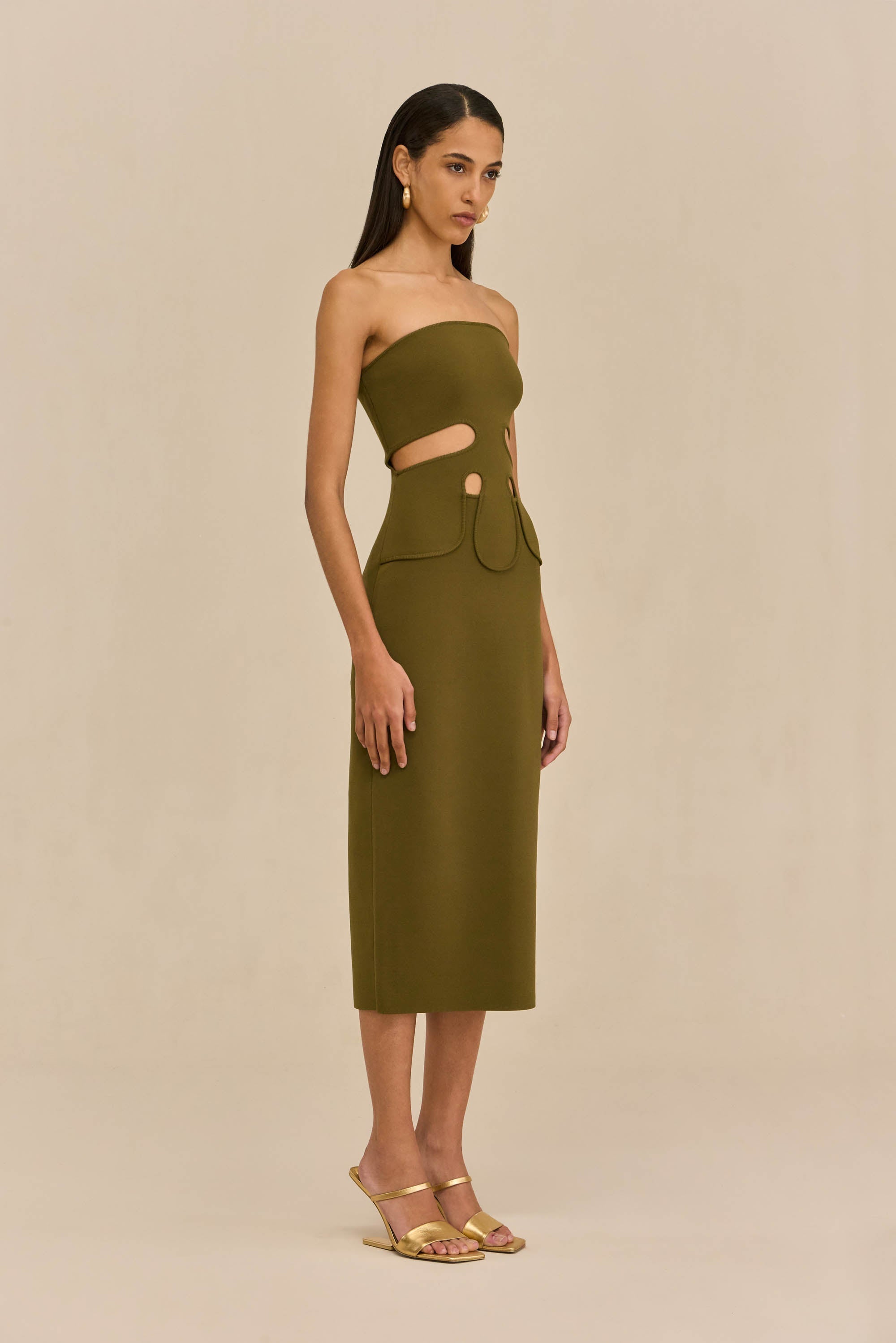 BRUNELO KNIT DRESS - ROSEMARY