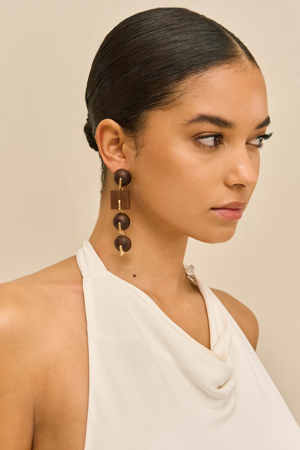 LAGUNA EARRING - WALNUT