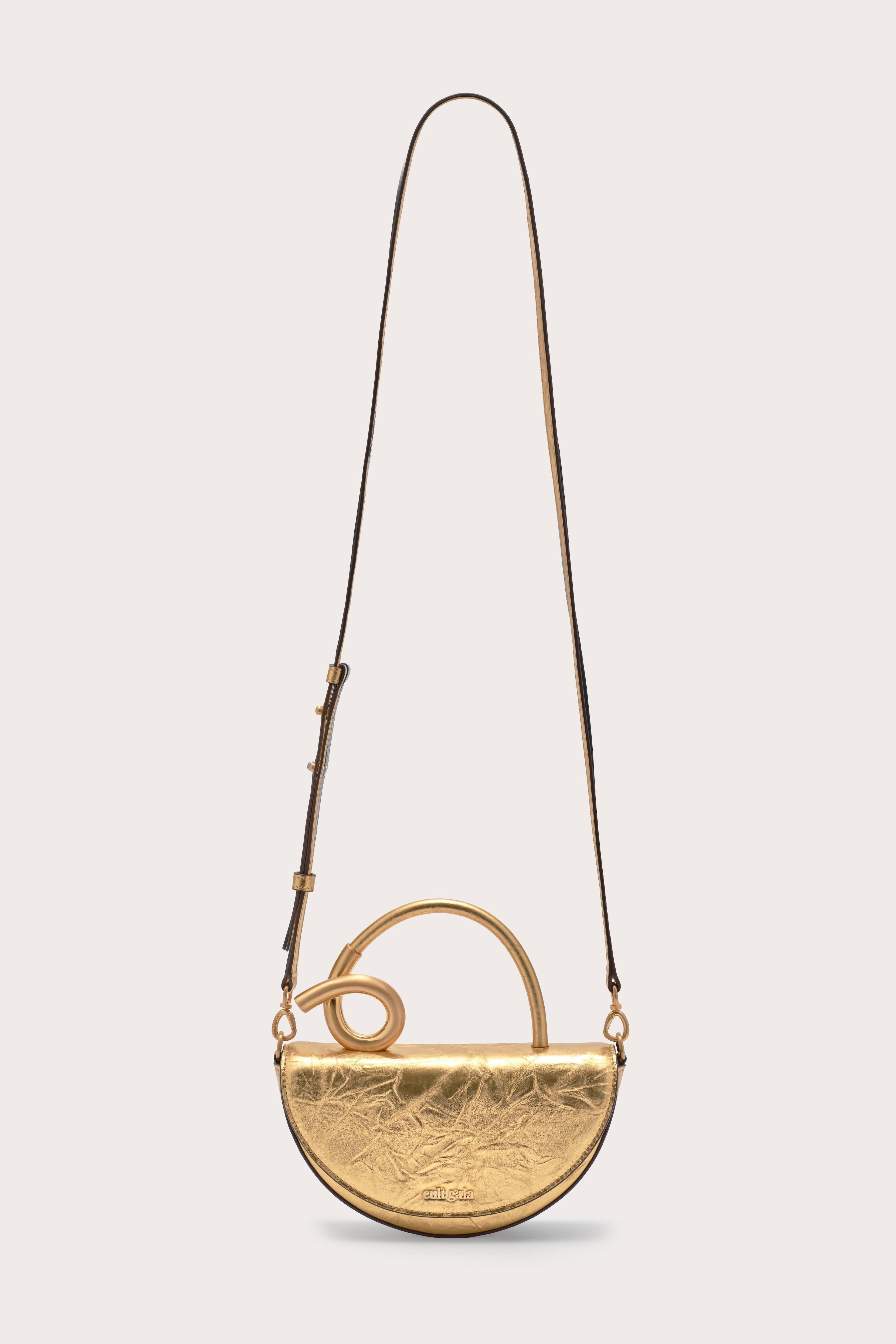 AZARIAH NANO CROSSBODY BAG - BRASS