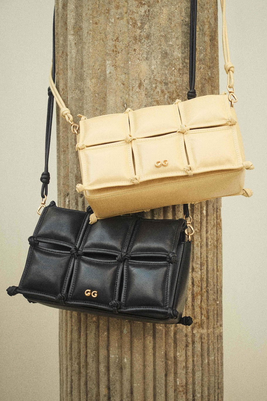 GAIA'S PUFF CROSSBODY BAG - SABBIA