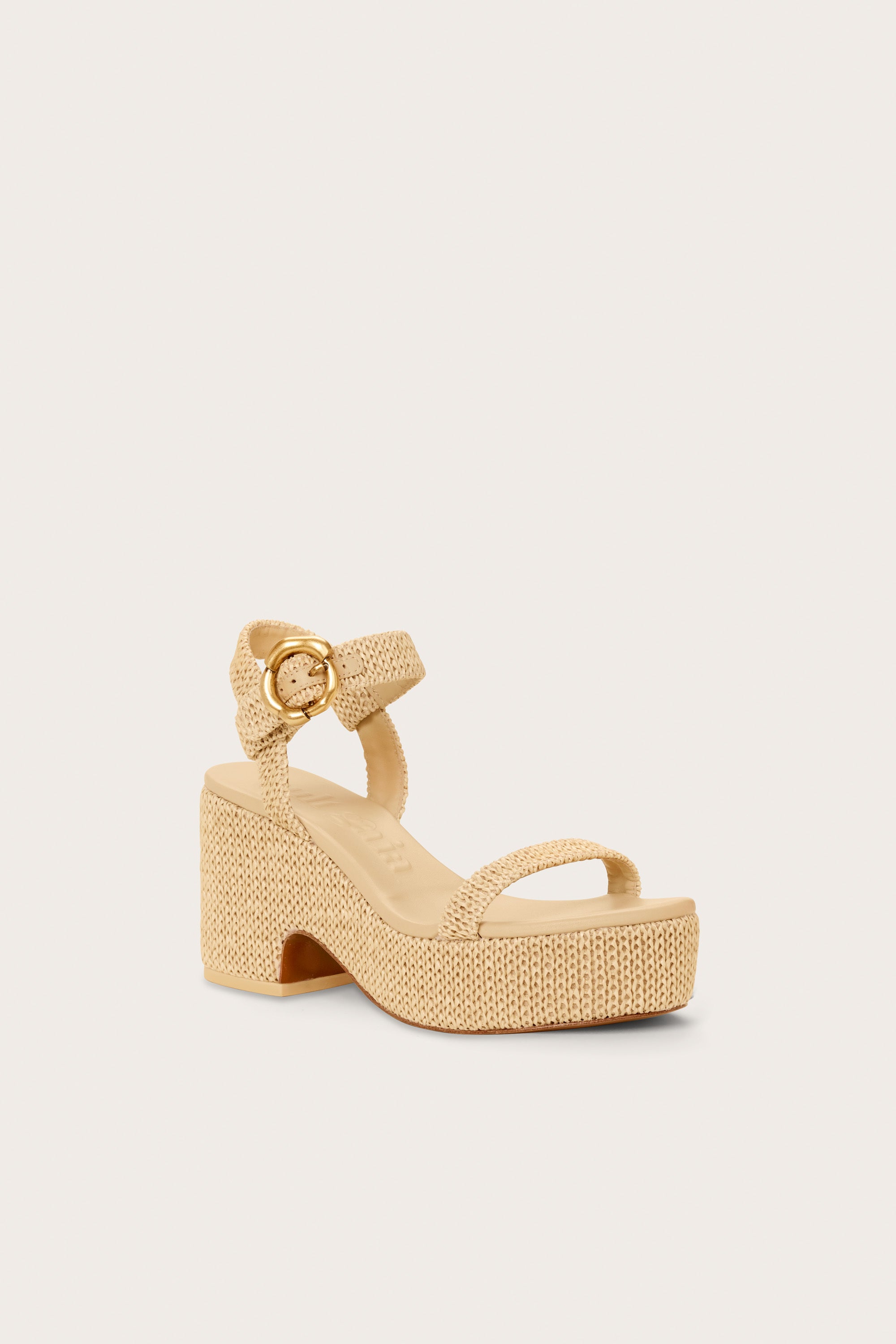 CLARA PLATFORM SANDAL - NATURAL