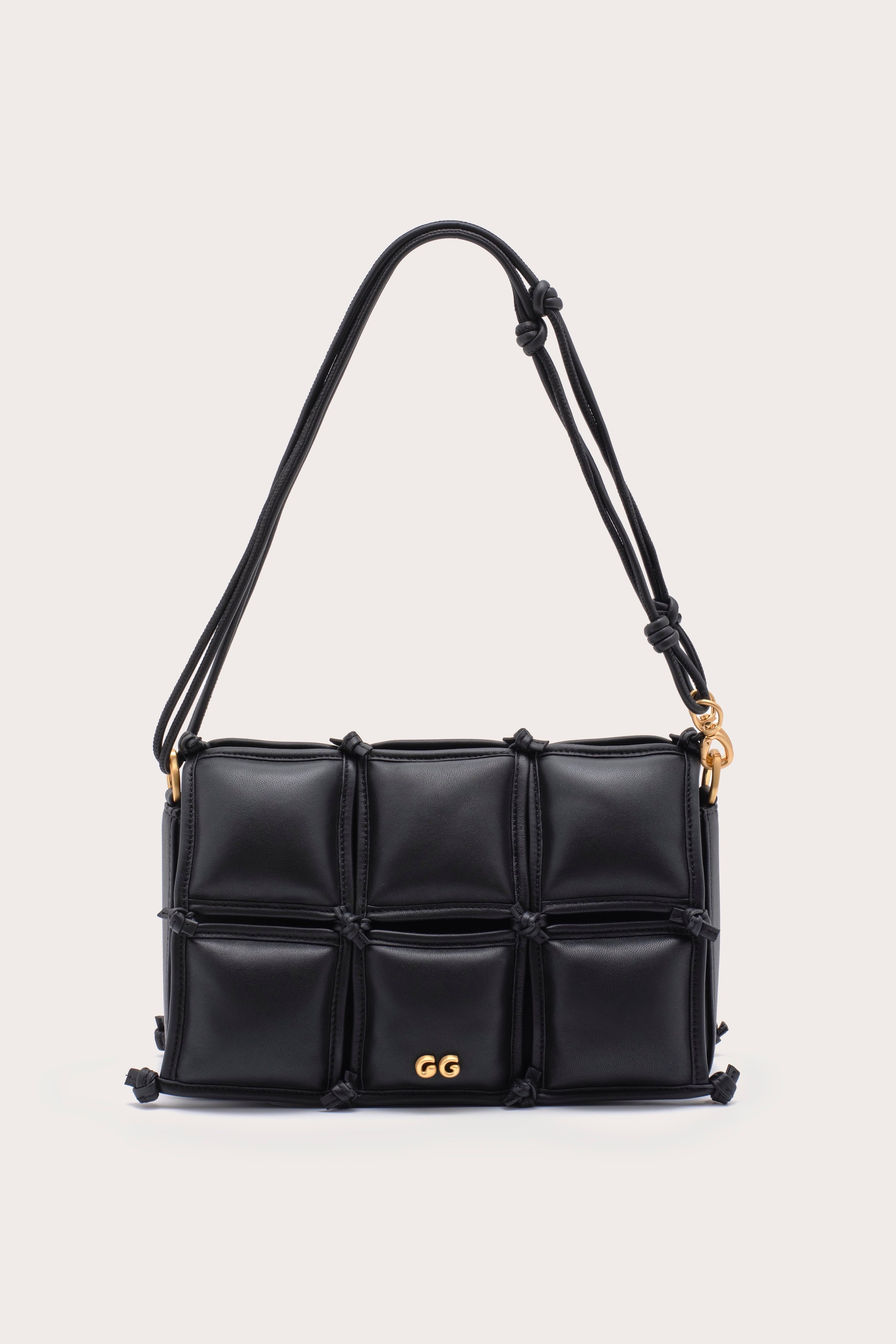 GAIA'S PUFF CROSSBODY BAG - BLACK