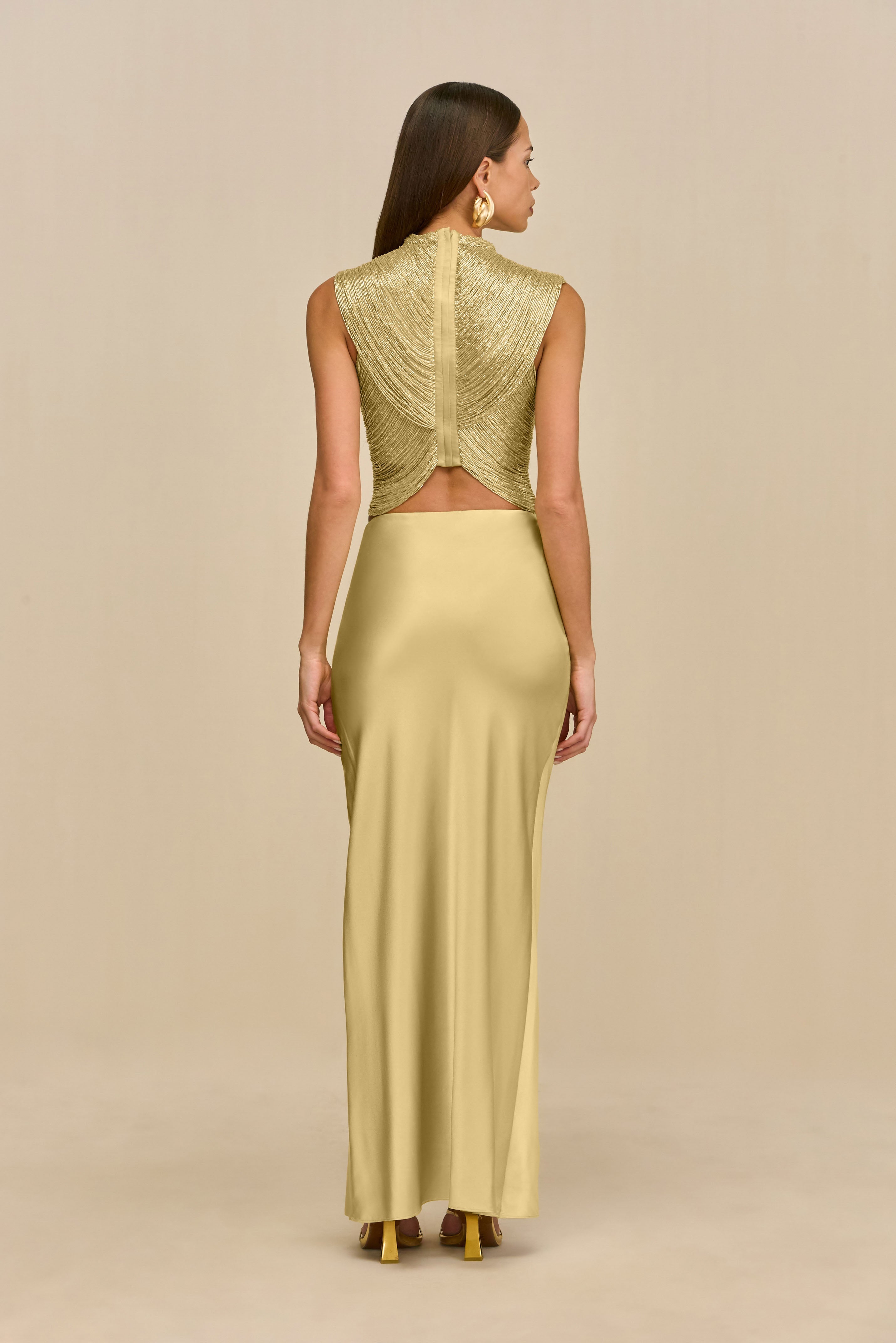 CHANTEL SKIRT - LIGHT GOLD