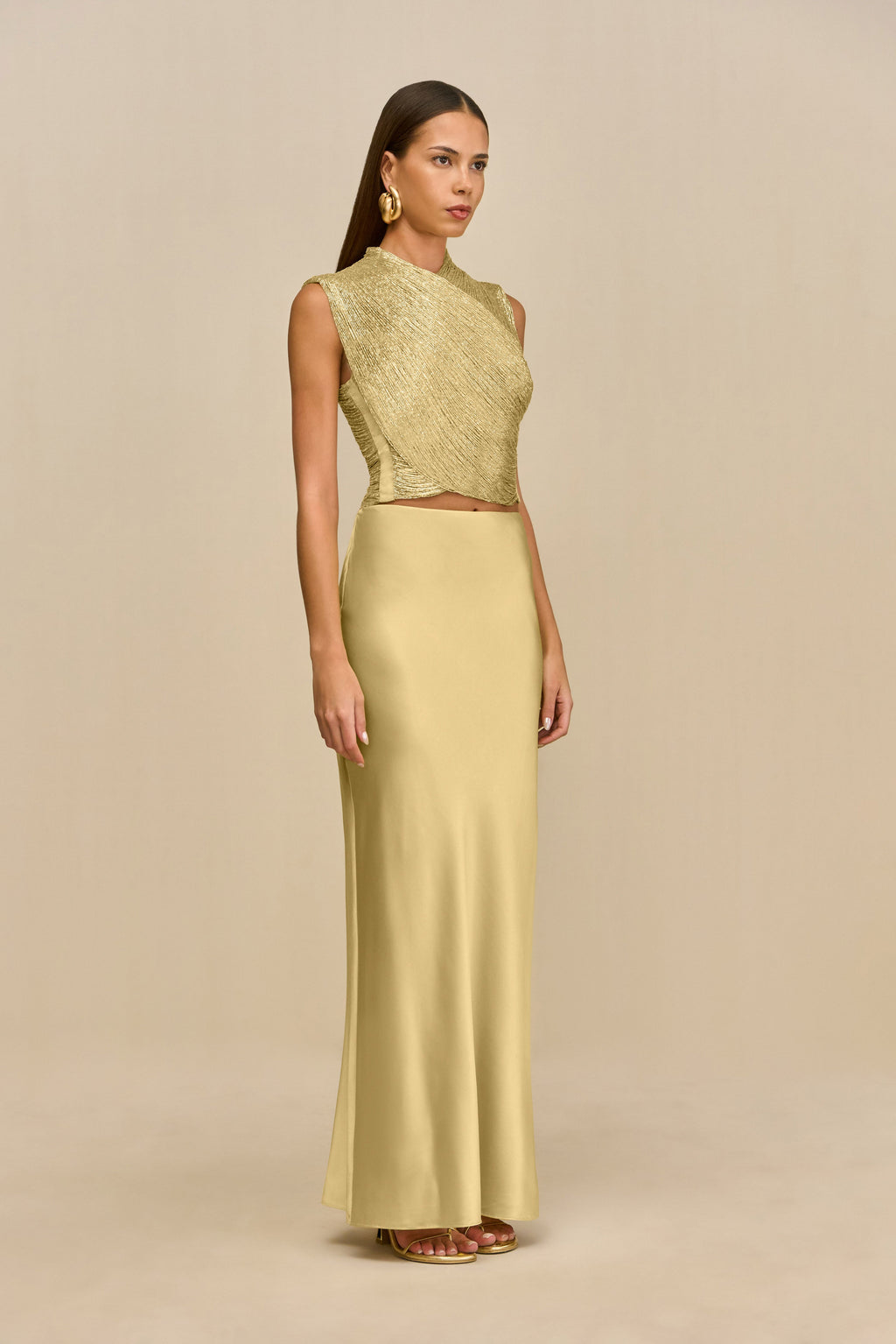CHANTEL SKIRT - LIGHT GOLD