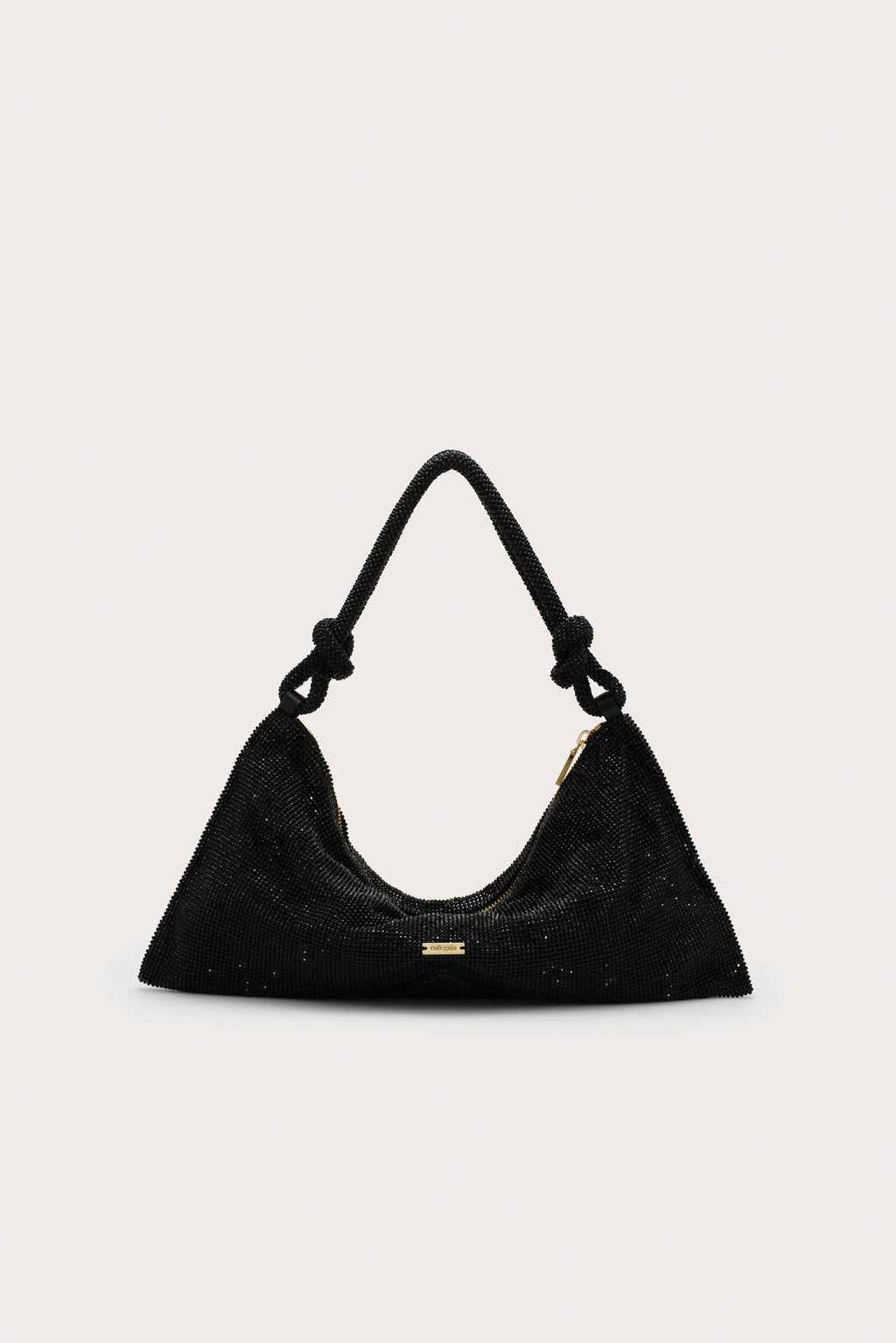 HERA MINI RHINESTONE SHOULDER BAG - BLACK