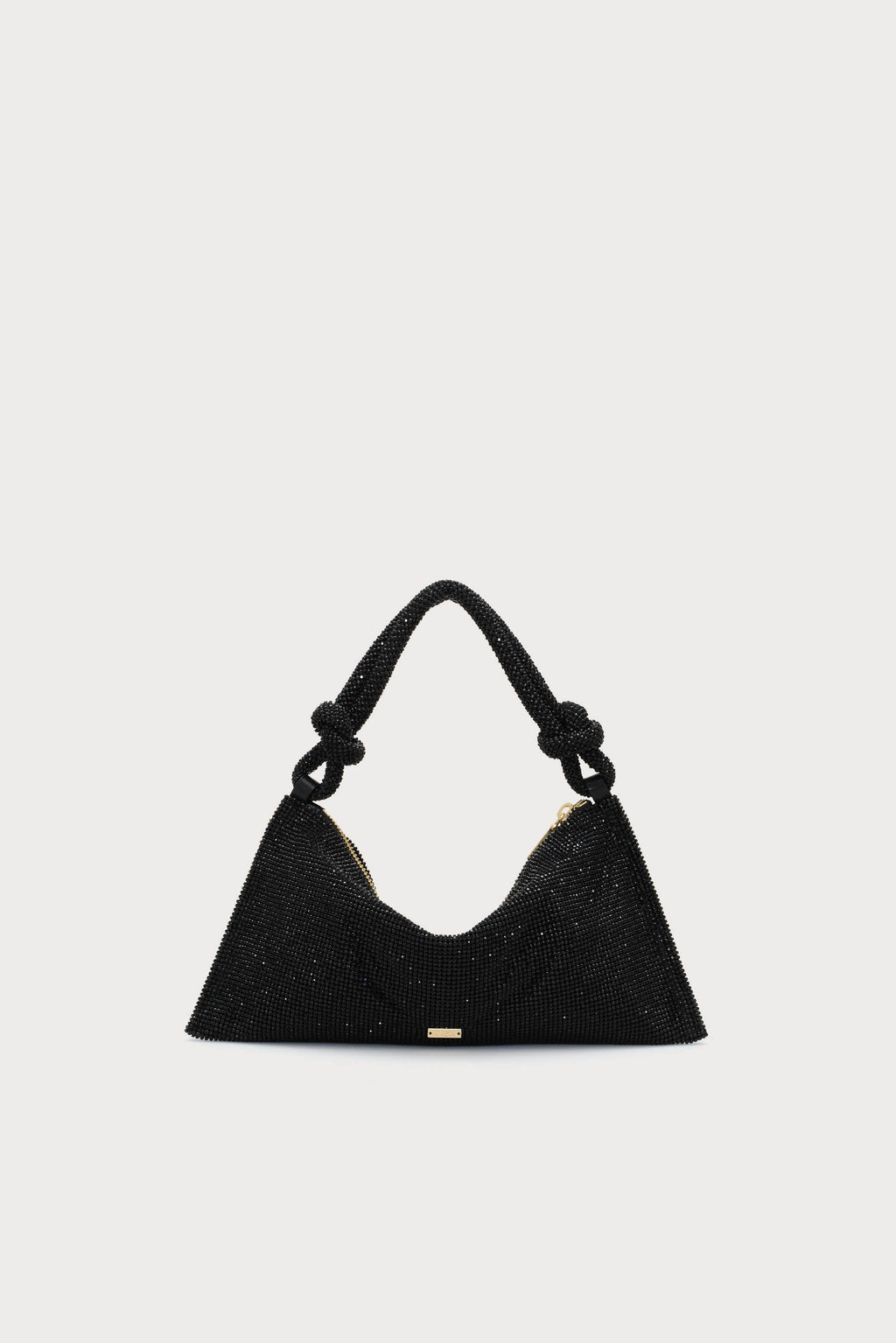 HERA NANO SHOULDER BAG - BLACK RHINESTONE