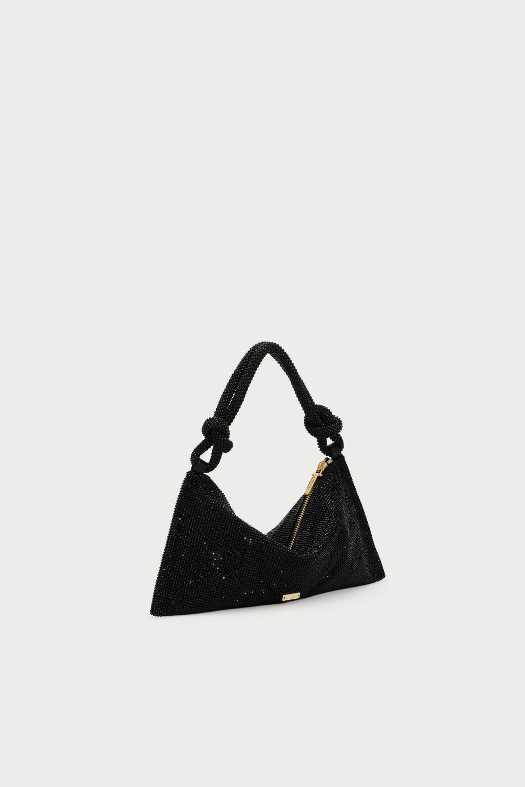 HERA NANO SHOULDER BAG - BLACK RHINESTONE