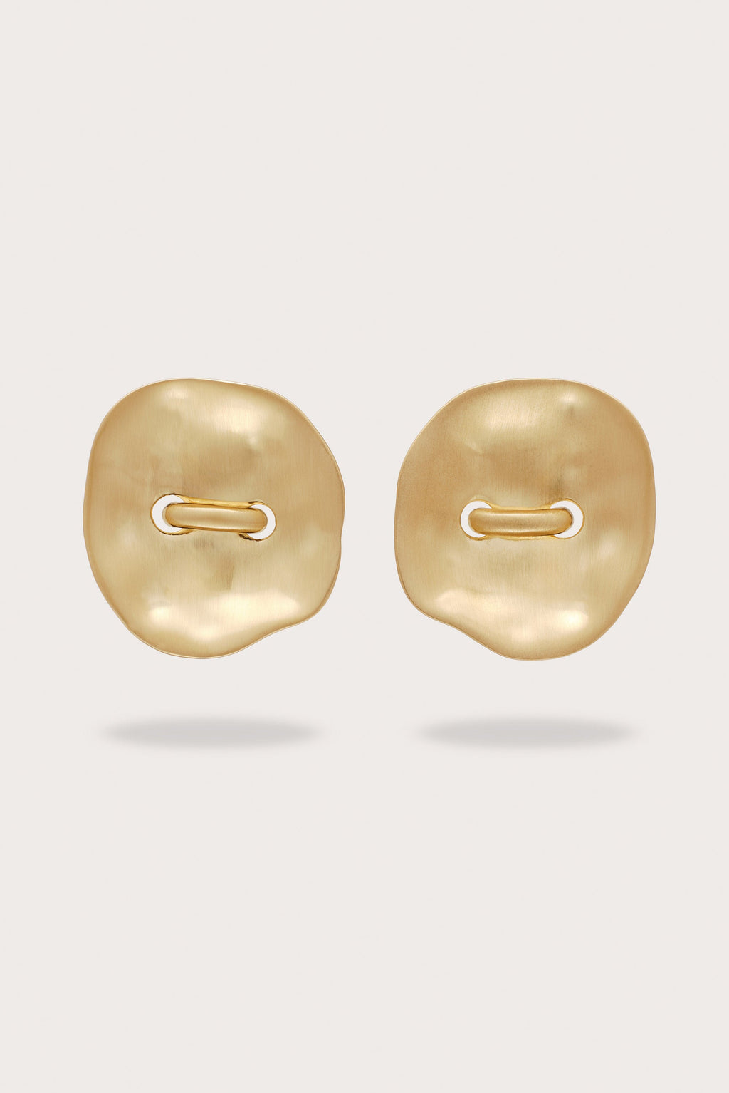 IZARA XL EARRING - BRUSHED BRASS
