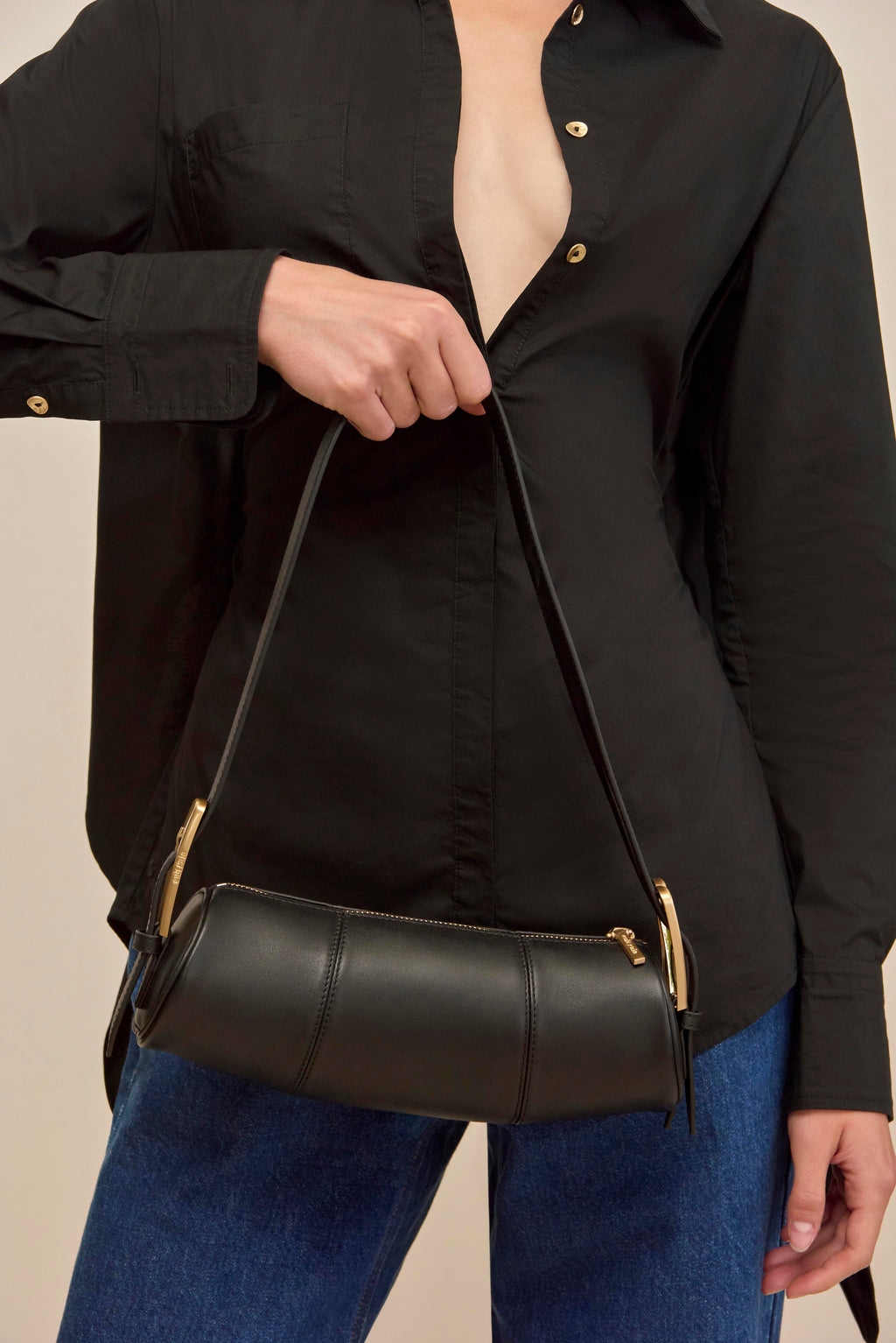 LAINA SHOULDER BAG - BLACK