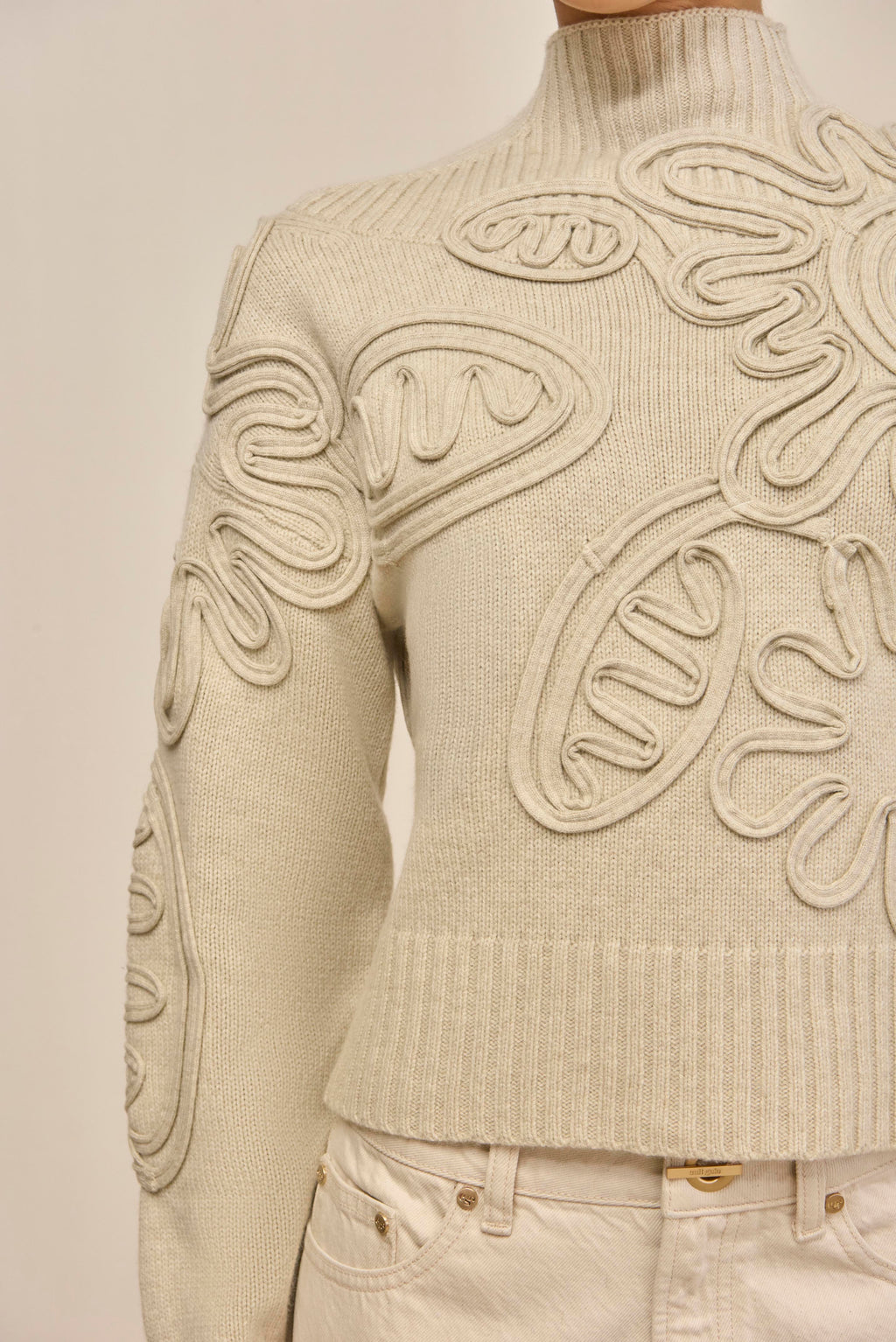 DEVA KNIT SWEATER - BEACH