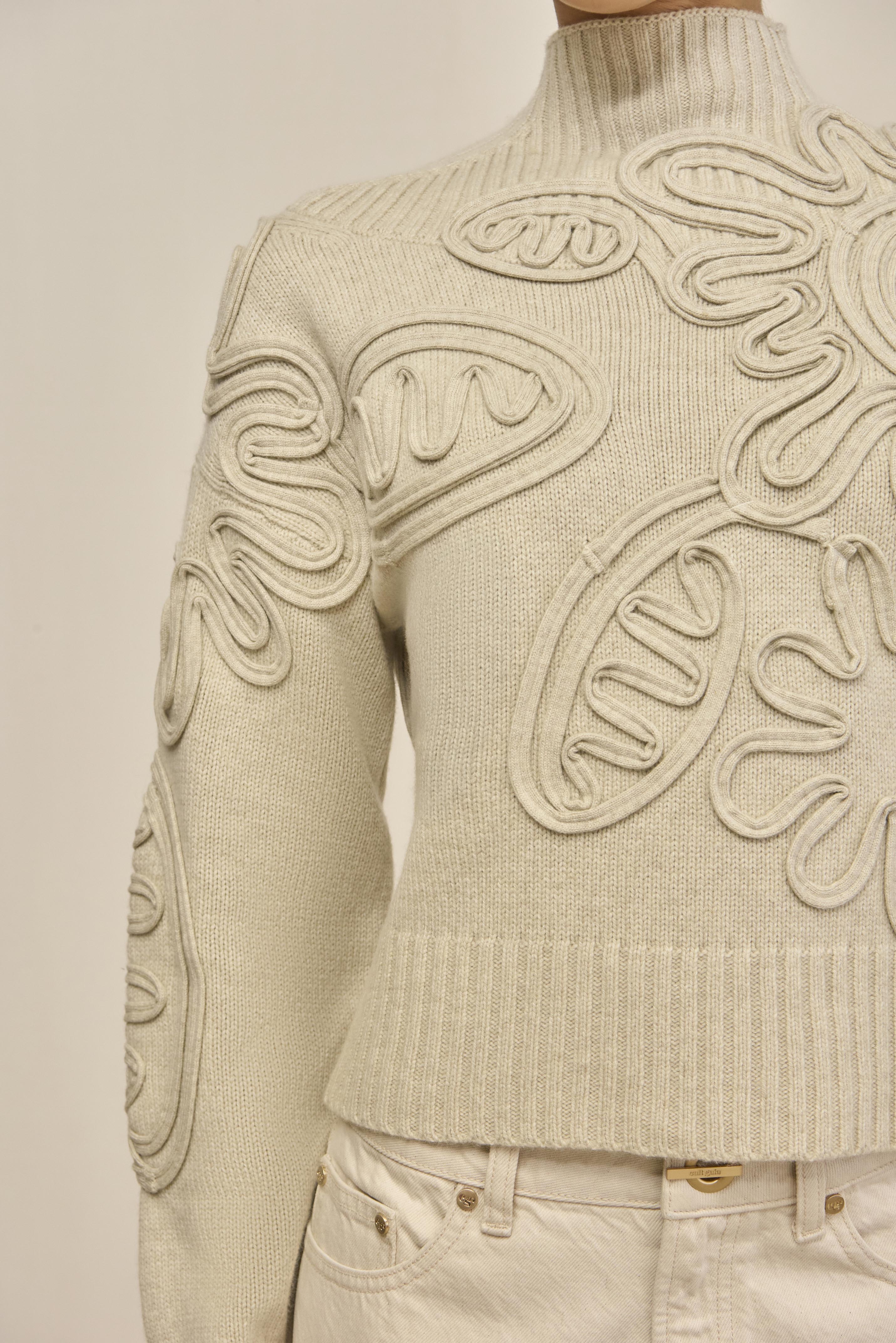 DEVA KNIT SWEATER - BEACH