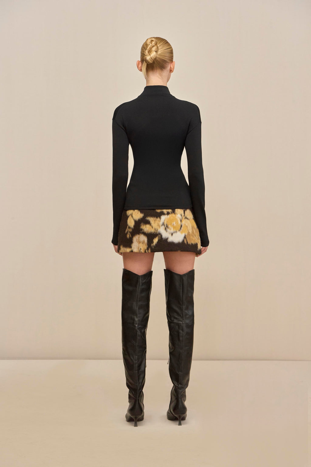 CALLIE KNIT TOP - BLACK