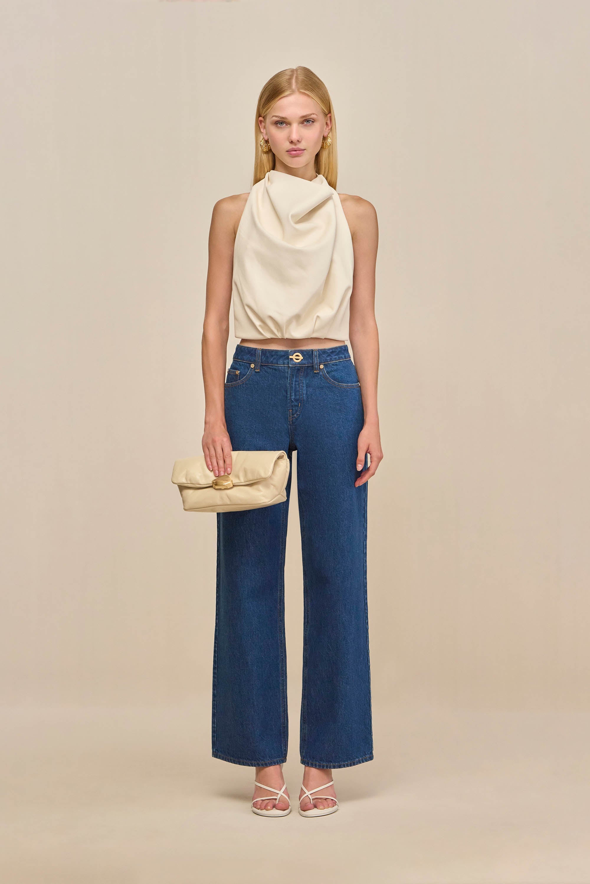 ADRIENNE TOP - SEASHELL