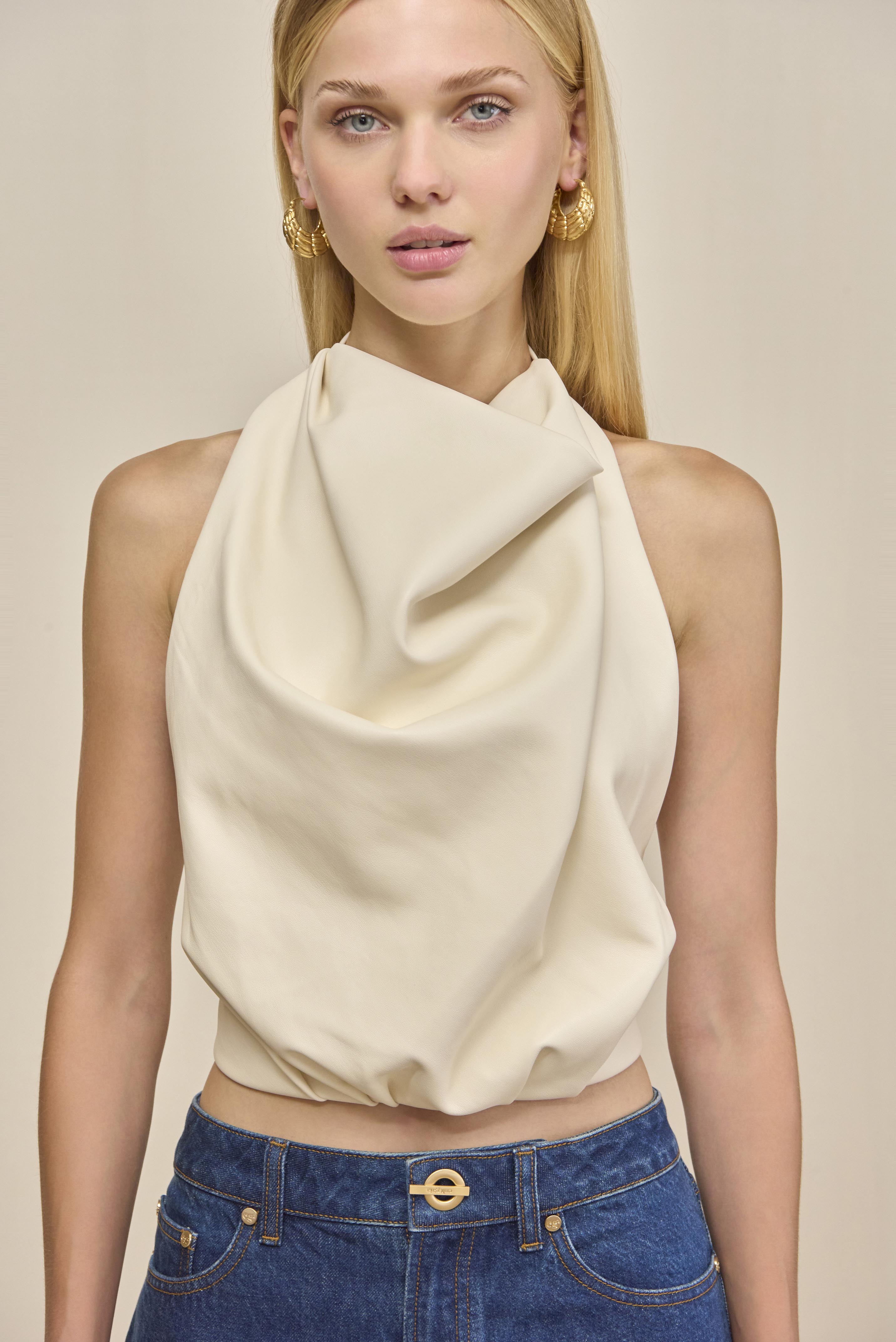 ADRIENNE TOP - SEASHELL