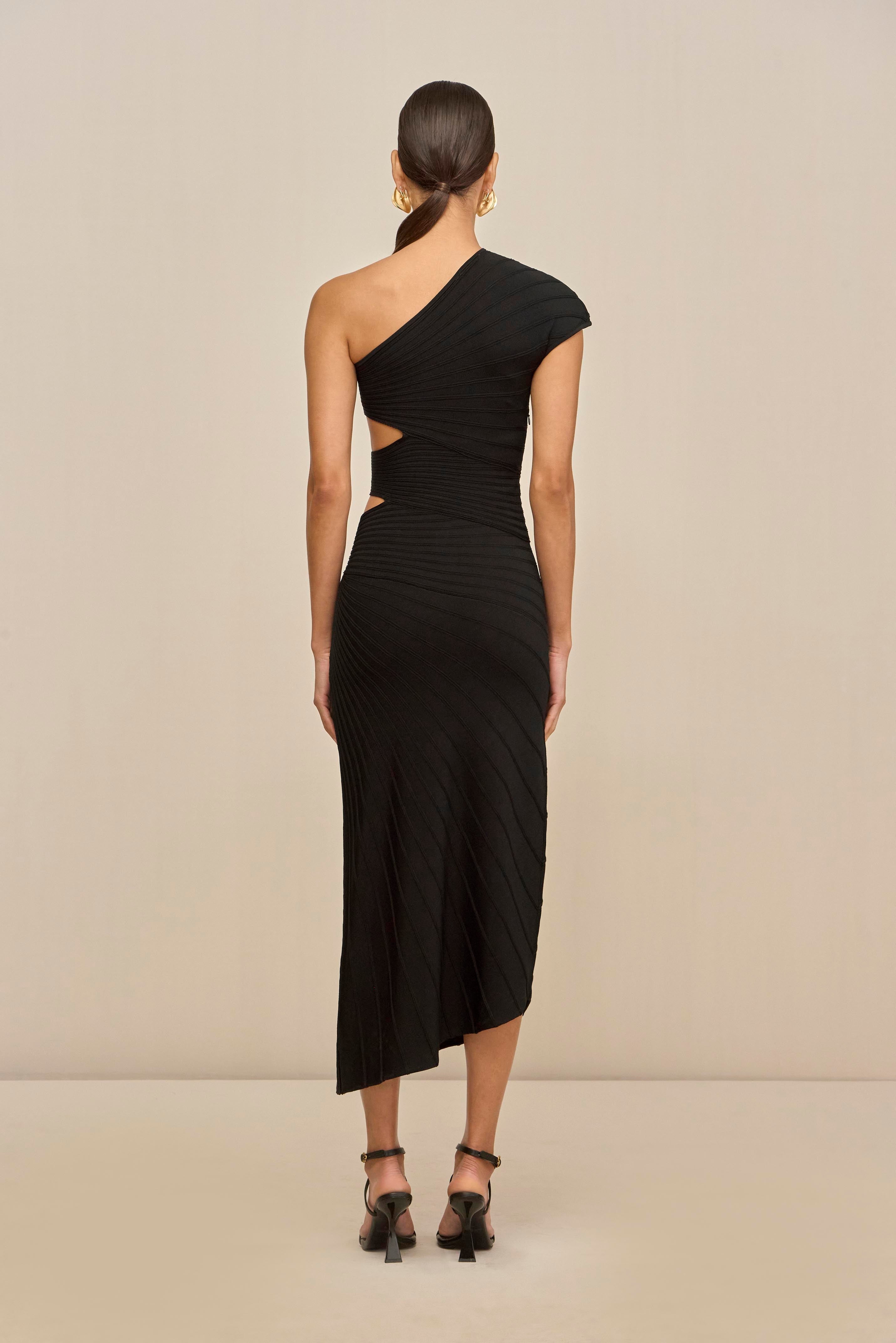 LURENZ KNIT DRESS - BLACK