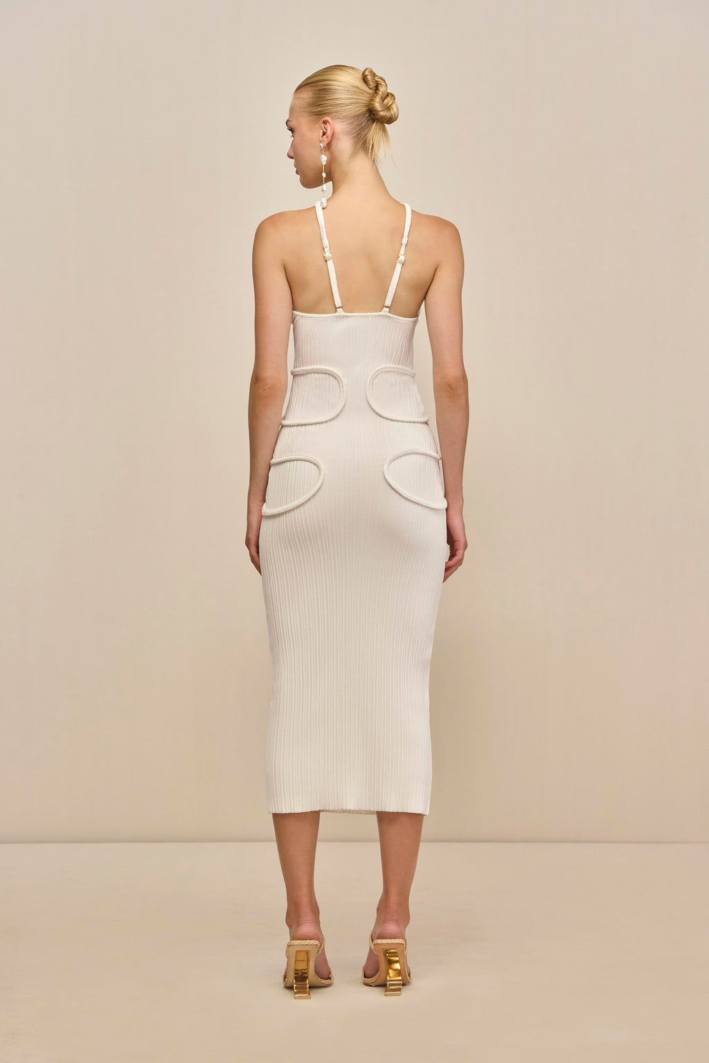 AVERY KNIT DRESS - OFF WHITE