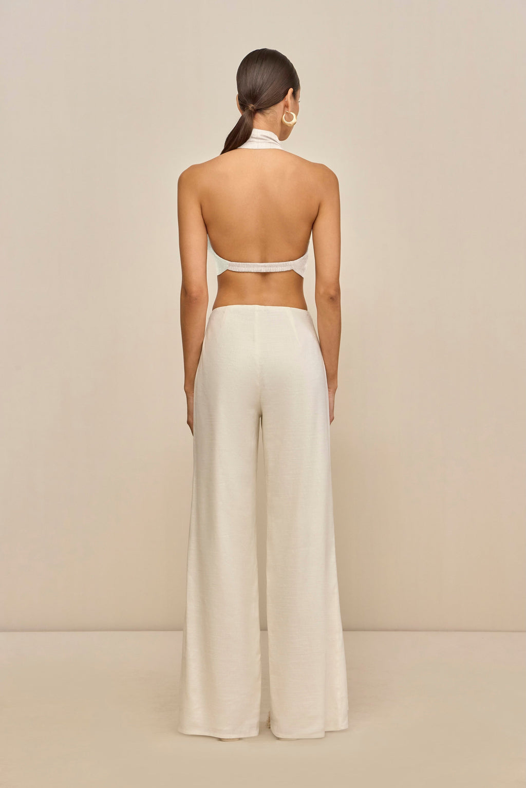 DIEM TOP - OFF WHITE LINEN