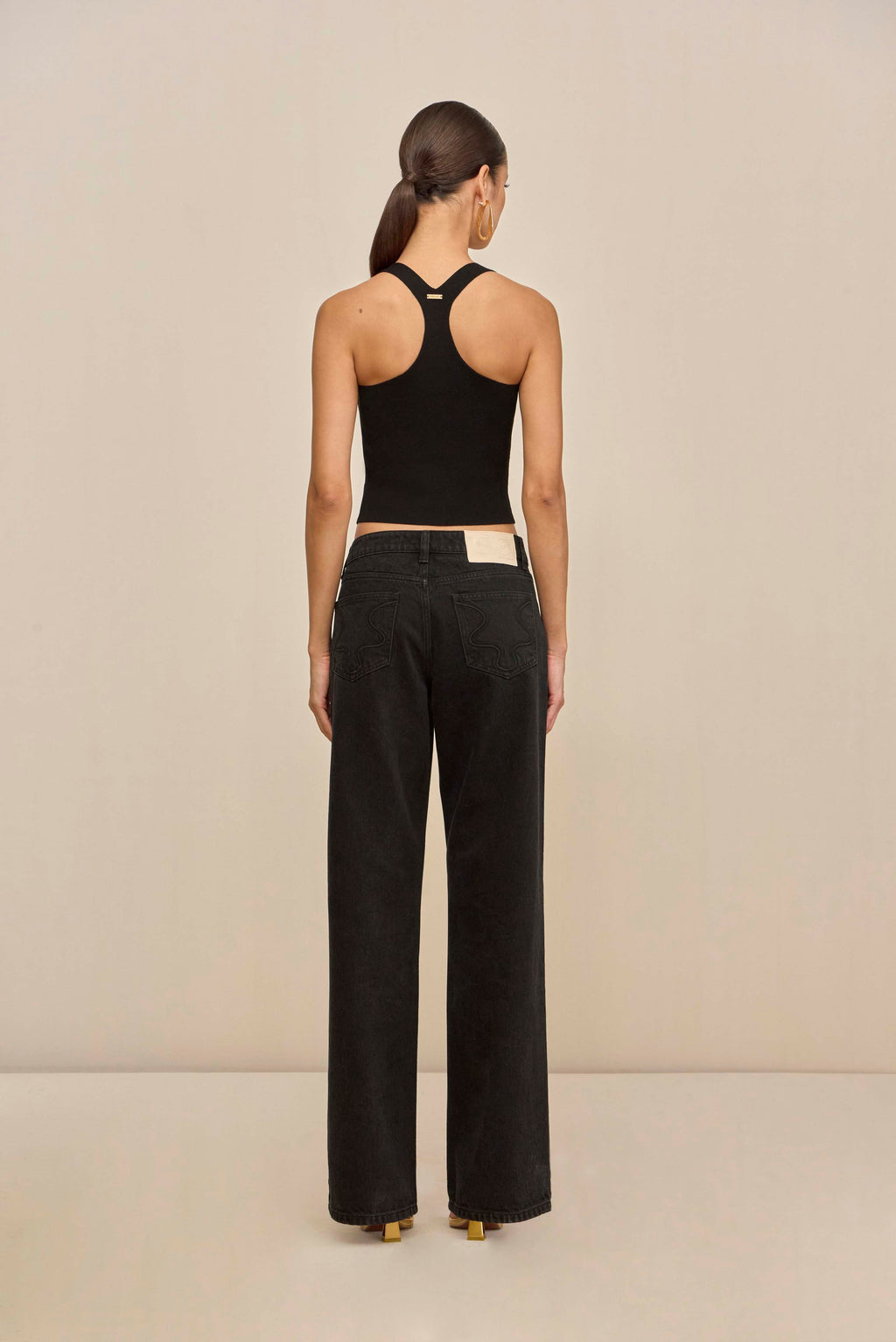 CRAWFORD KNIT TOP - BLACK