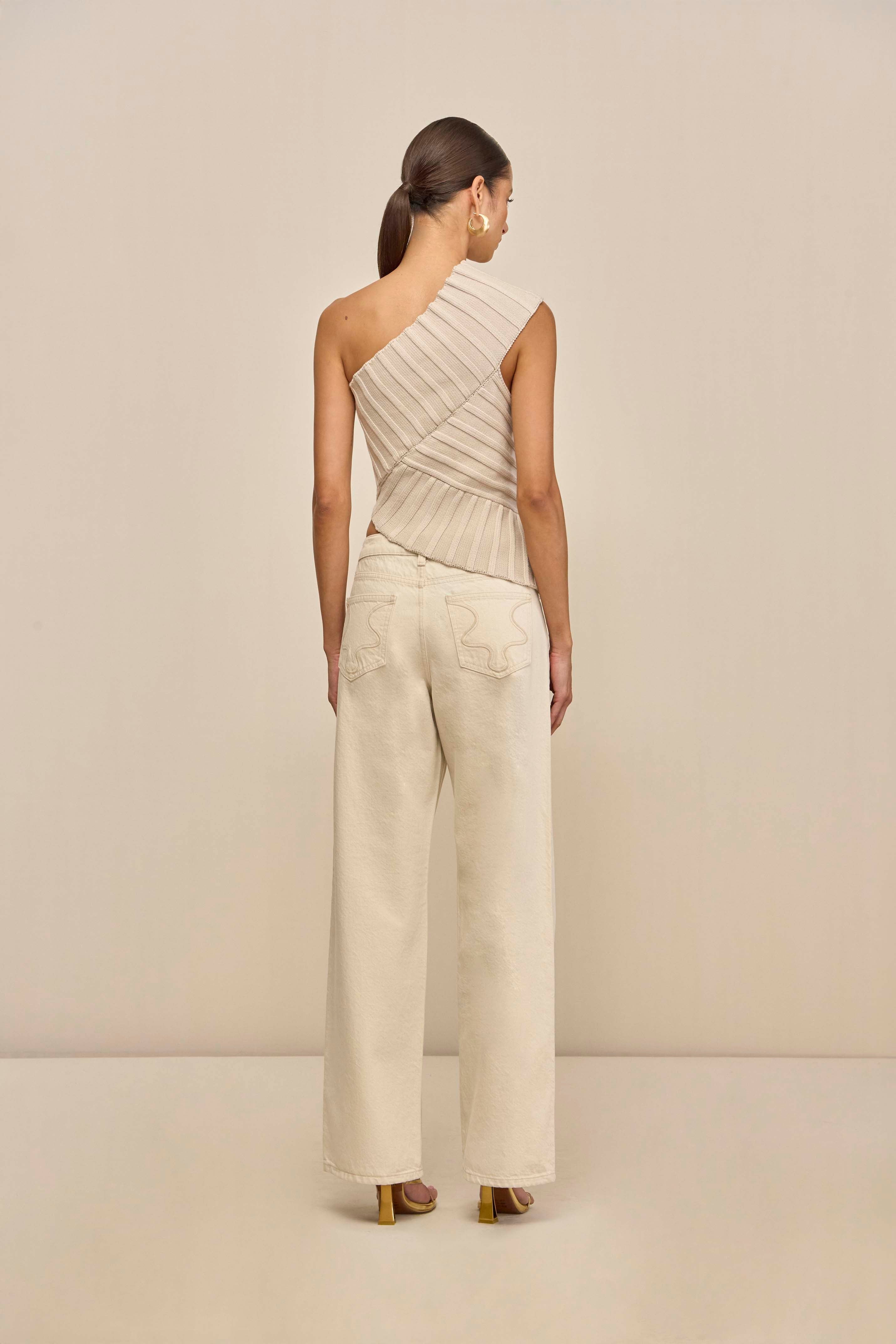 DEL KNIT TOP - MUSHROOM