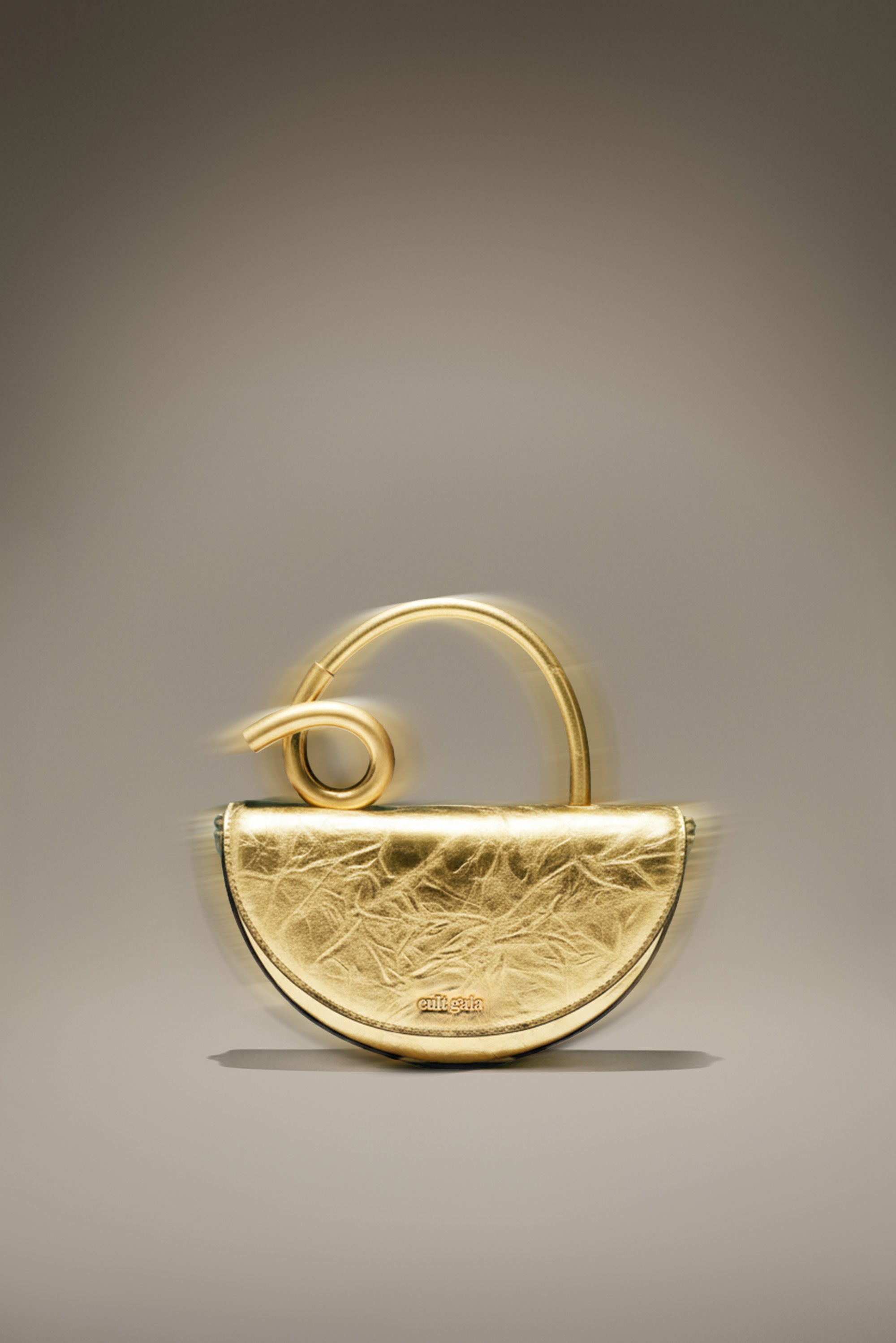 AZARIAH NANO CROSSBODY BAG - BRASS