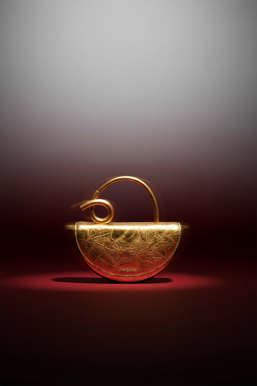 AZARIAH NANO CROSSBODY BAG - BRASS