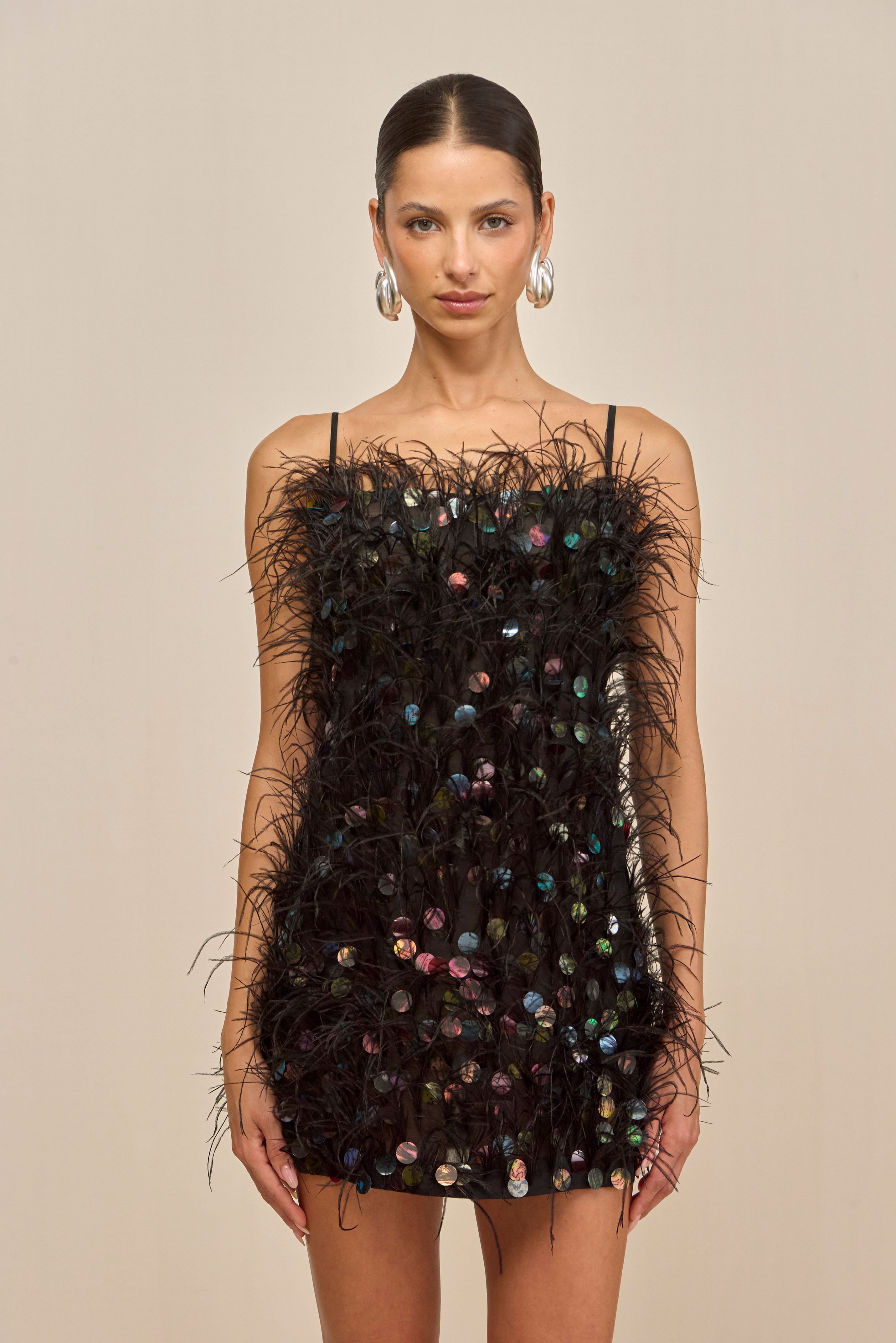 ASTRO DRESS - BLACK MULTI